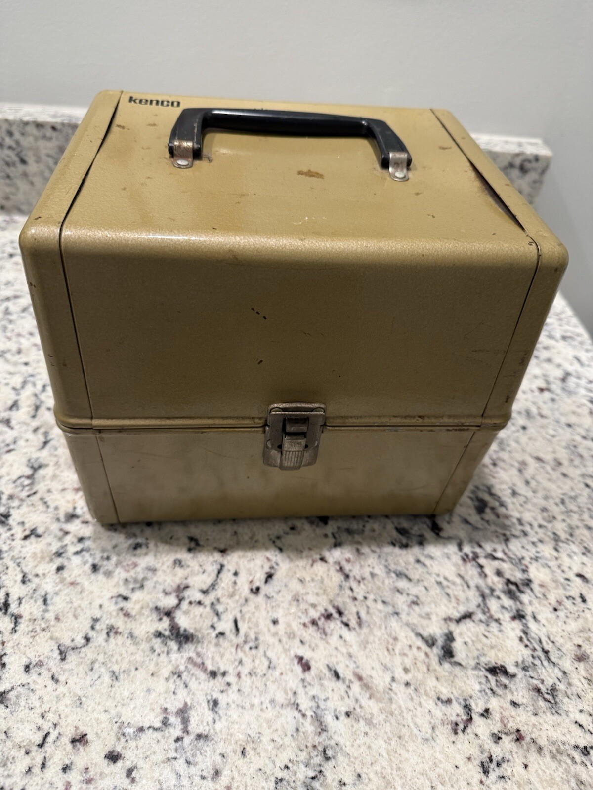 Vintage Kenco Film Movie Reel Holder Metal Box 10 Slot Case