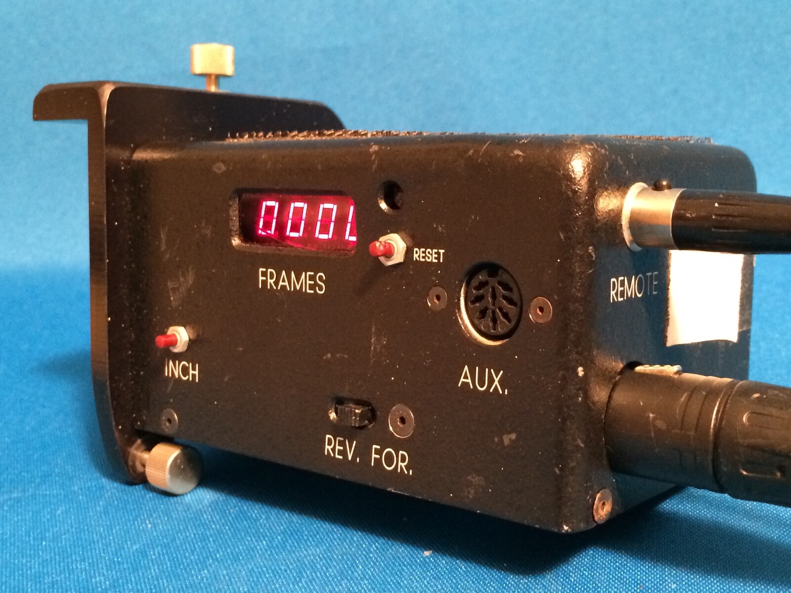 NORRIS TIME-LAPSE INTERVALOMETER-CONTROLLER/MOTOR for 35mm MITCHELL MOVIE-CAMERA