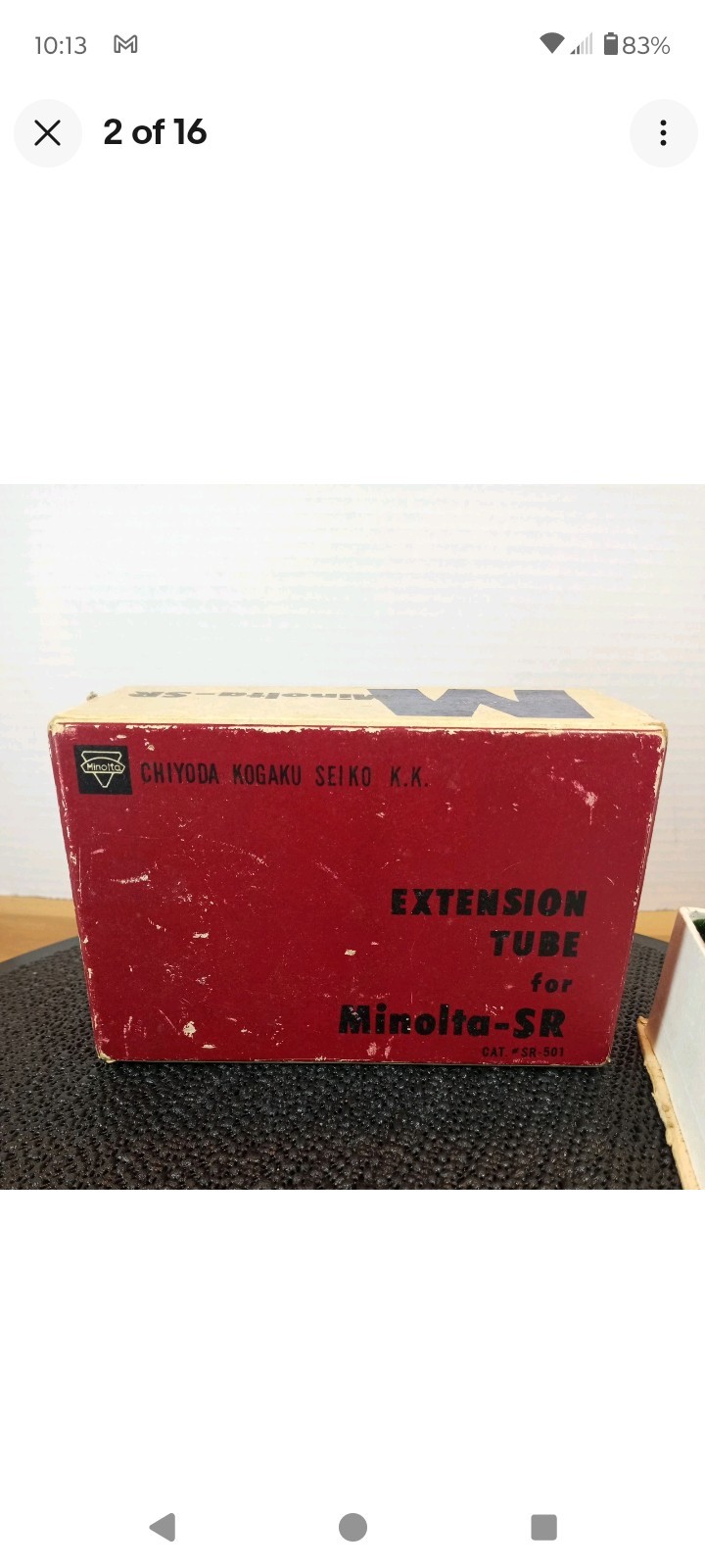 Minolta Extension Tube Set for Minolta-SR CAT SR-501