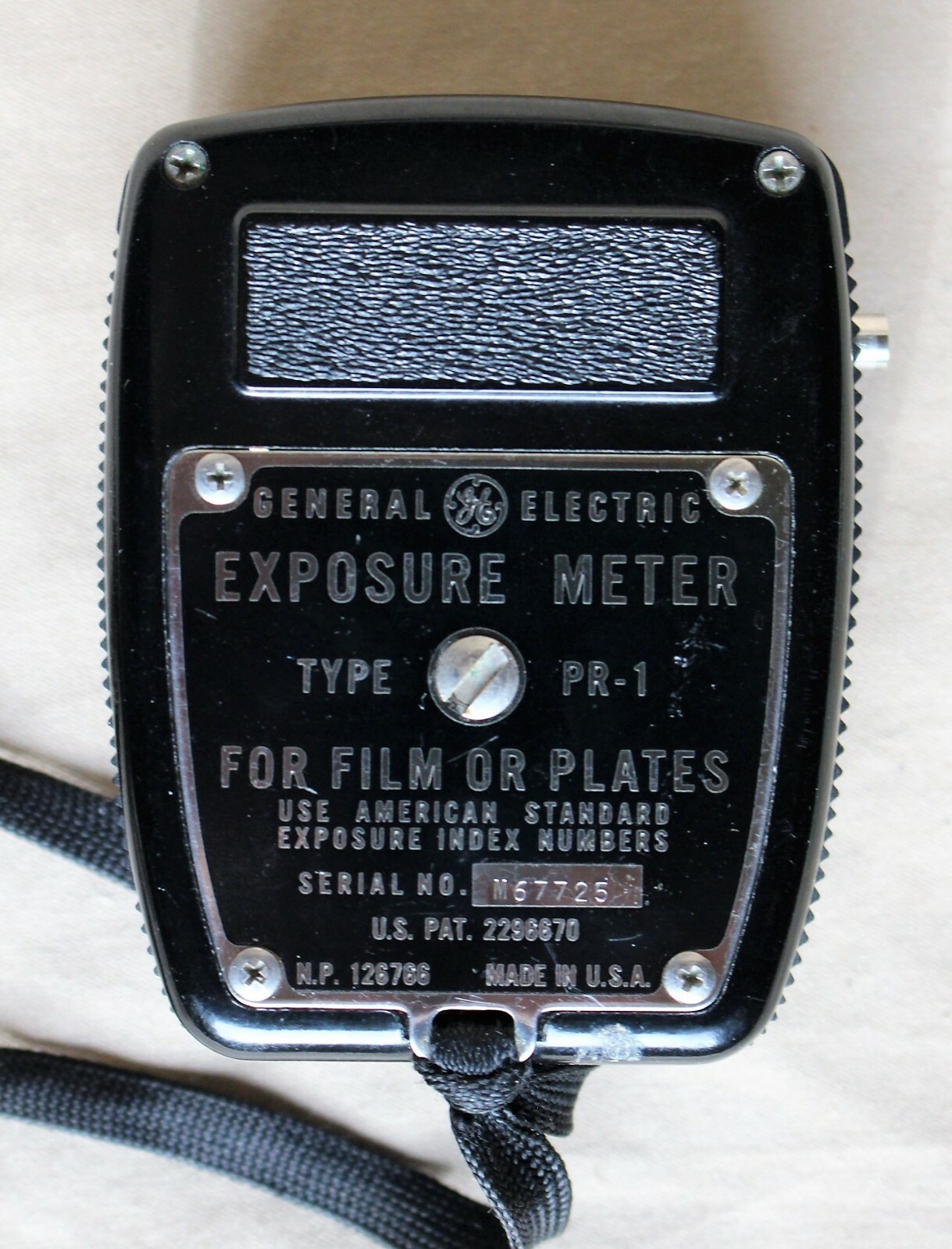 General Electric Photographic Exposure Meter Type PR-1 c. 1960’s