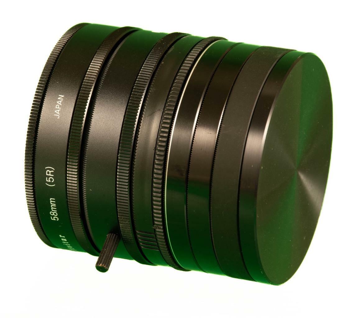 LENS FILTERS: 58mm A SELECTION OF FIVE ASSORTED C1980 REF: 9191F