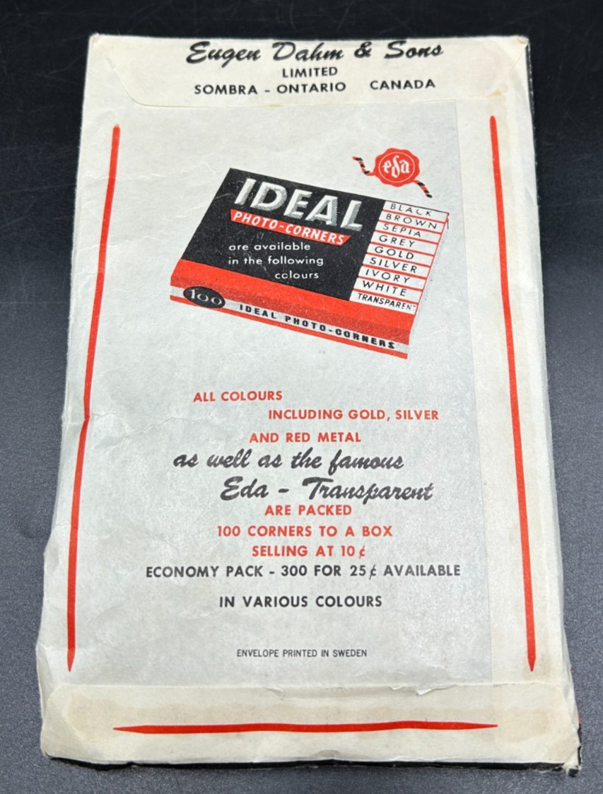 Lot of 5 Sealed Envelopes of Photo Corners – Vintage – Dennison – Nuage – Ideal