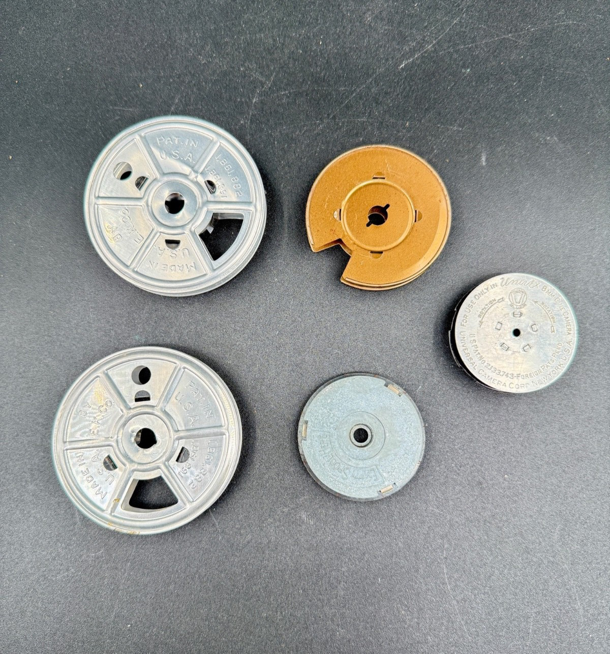 Vintage 8mm 16mm Film Reel Spools Lot Metal Kodak Movie Projector Camera