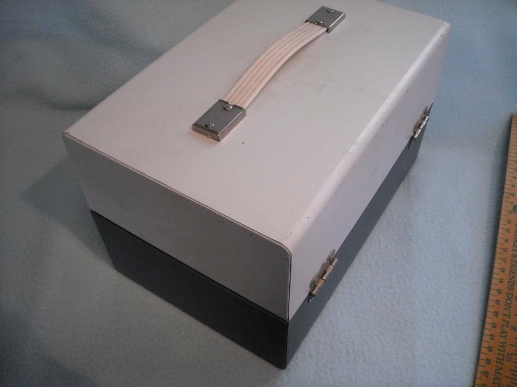 Smith Victor Home Movie 12 Reel Storage Carry Metal Case Vintage