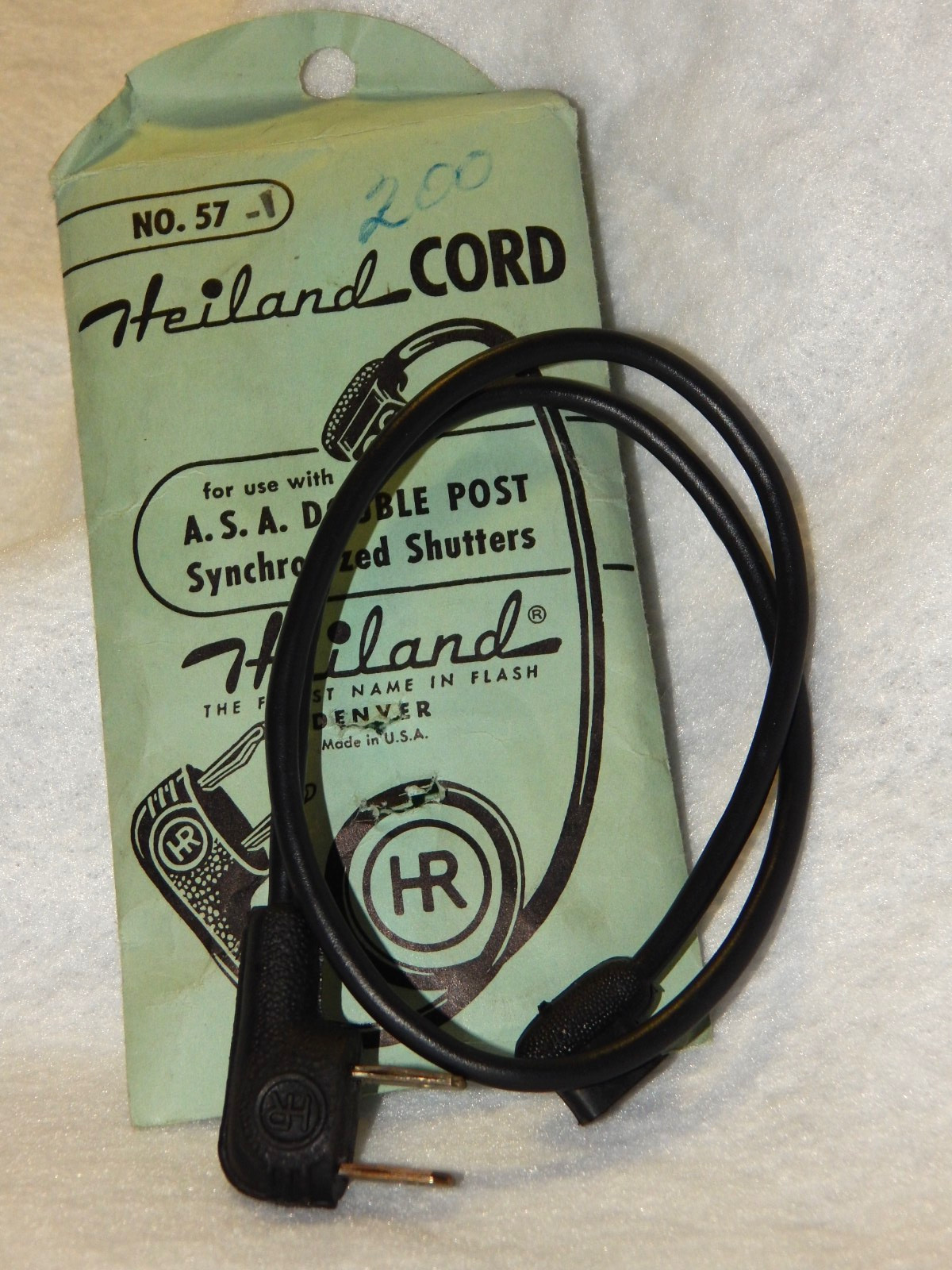 Highland Cord No.57 for Use with ASA Double Post Synchronized Shutters