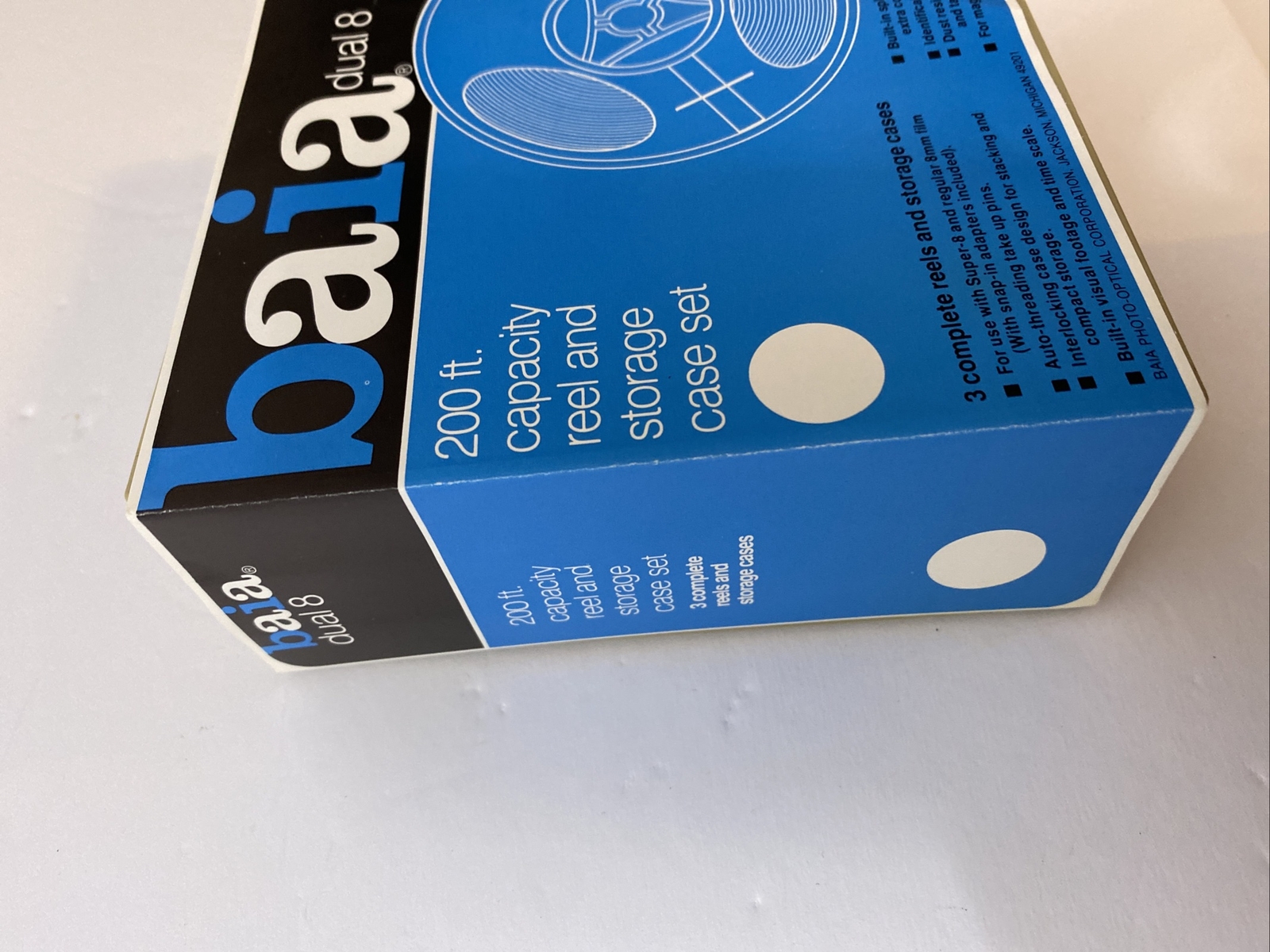 Baia Dual 8-200 ft. Capacity 3 Reel & Storage Set – Factory Sealed-New Old Stock
