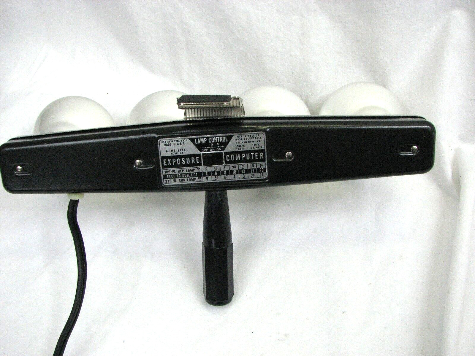 ACME LITE Model 42 – four lamp movie light and original case