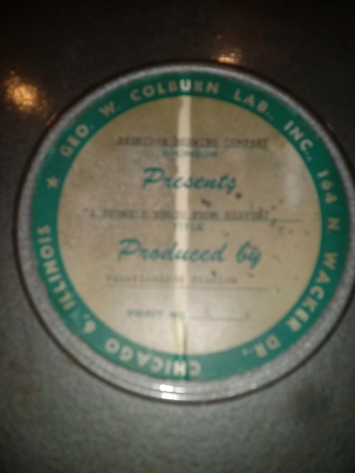 RARE VINTAGE SPAULDING FILM CO GENUINE HARD VULCANIZED TRUNK FILM CASE & REEL
