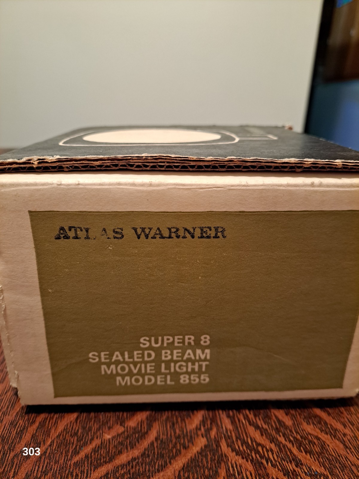 Atlas Warner Super 8 Sealed Beam Movie Light Model 855 w/ Box
