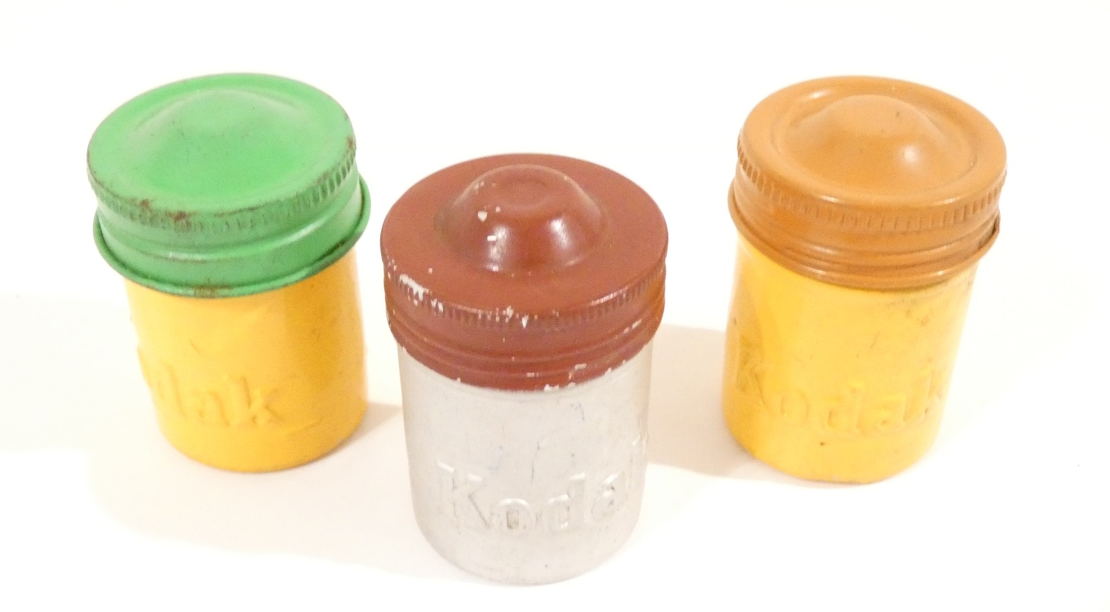 VINTAGE KODAK FILM CANISTERS – EASTMAN KODAK COMPANY LOT OF 3