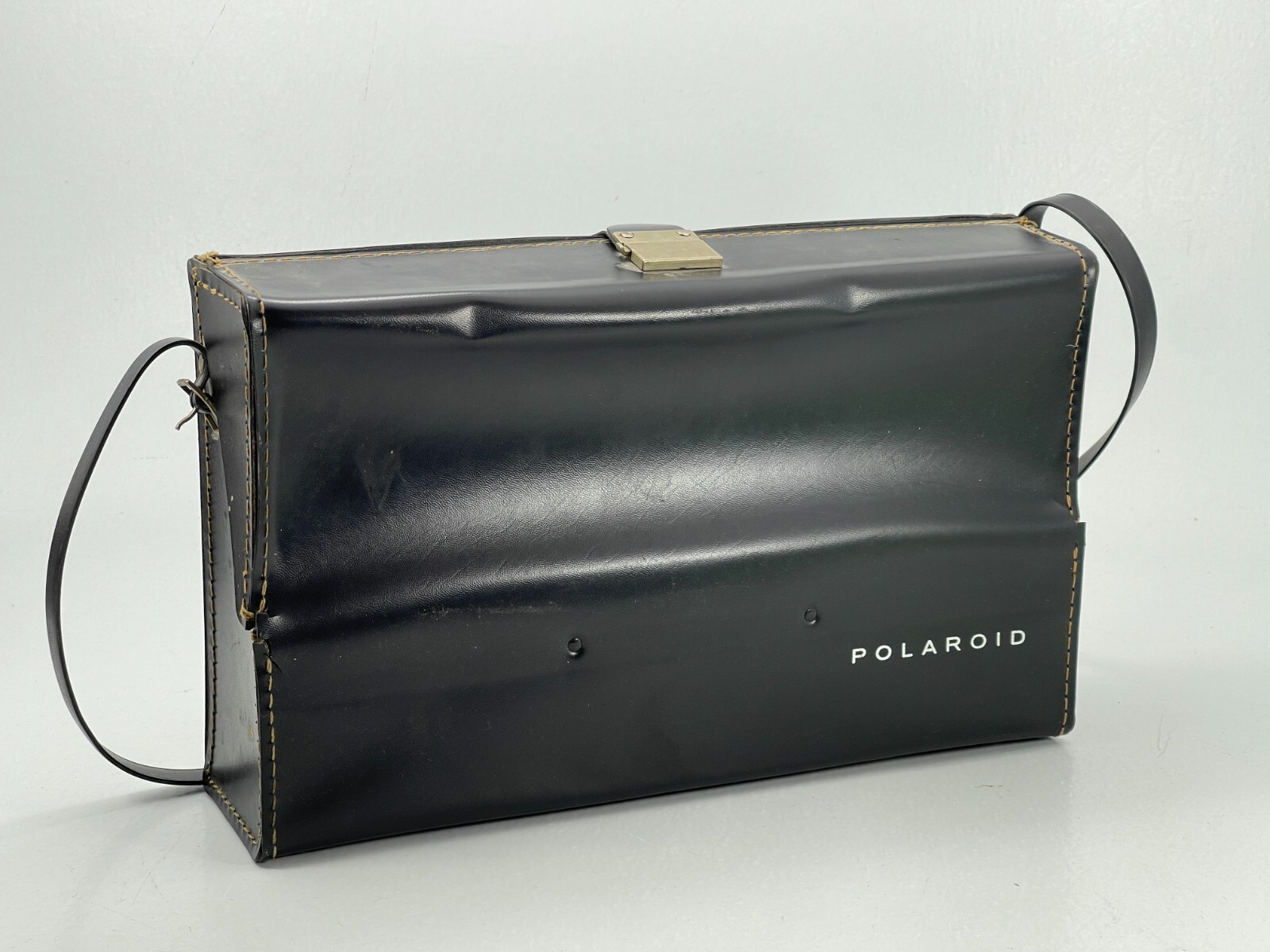Vintage Polaroid Camera Equipment Carry Case Bag w Shoulder Strap 14″x 8″ x 3.5″