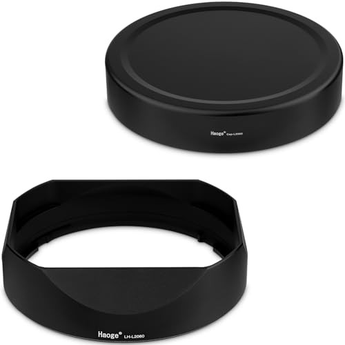 Haoge Square Metal Lens Hood for Panasonic LUMIX S 20-60mm F3.5-5.6 Lens Metal