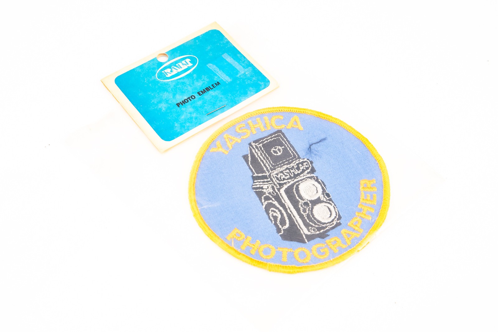 Yashica Photographer Camera Shirt Jacket Patch Blue & Gold 4” By Kalt MINT V27