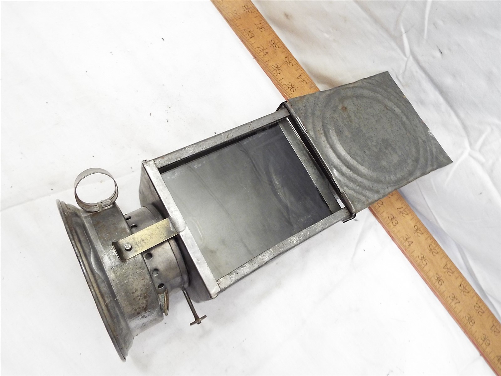 Vintage Dry Plate Lantern Dark Room Safe Light Tin Lamp Darkroom Photo Develop