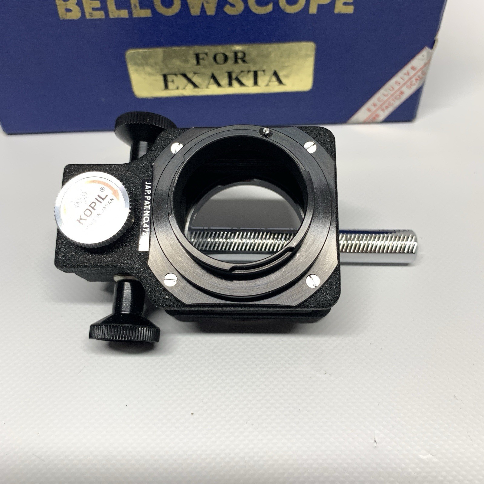 Kopil Folding Bellowscope for Exakta, Box + Instructions