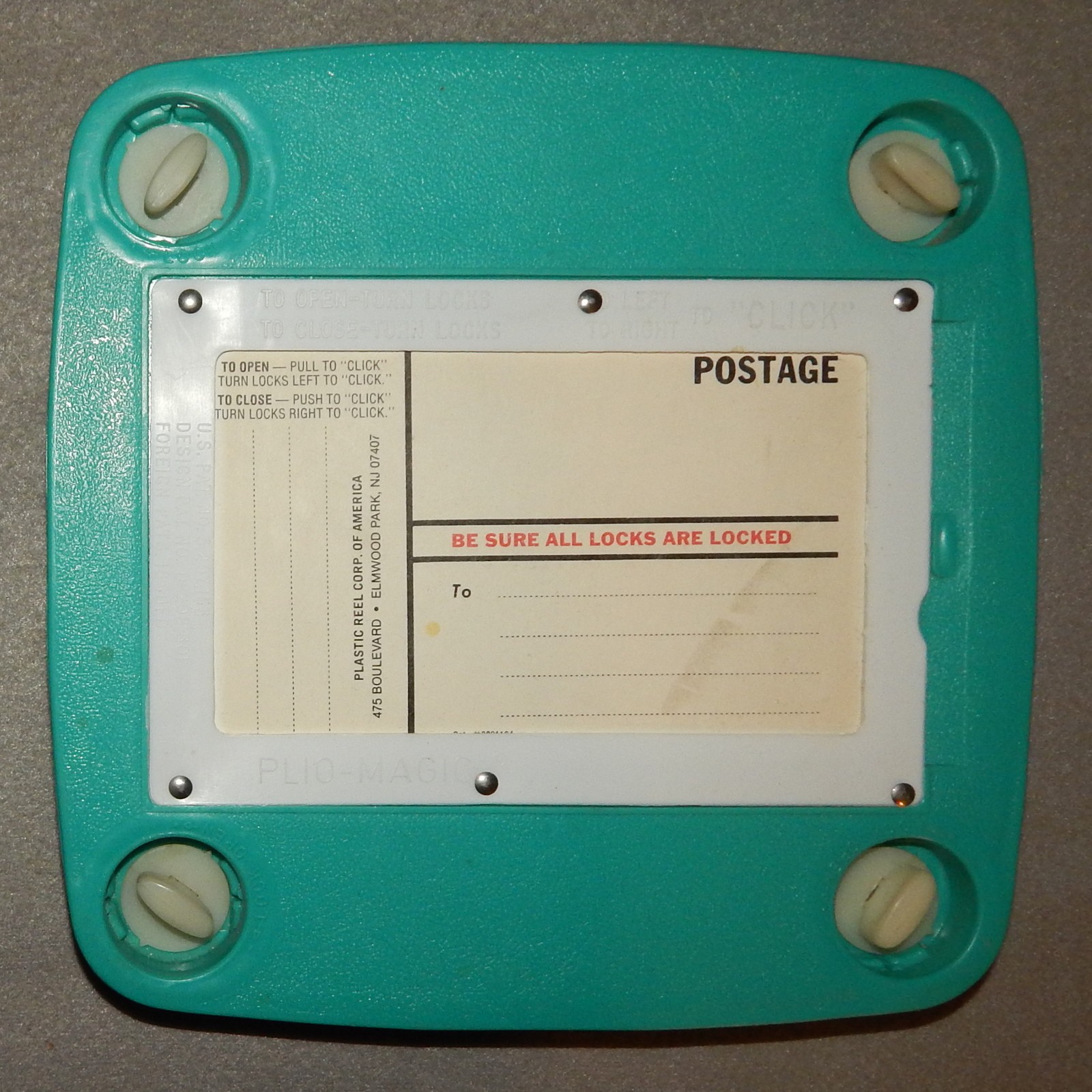 Vintage Plio-Magic 16mm Film Storage Box, 7″ Reel, (‘movie’) new
