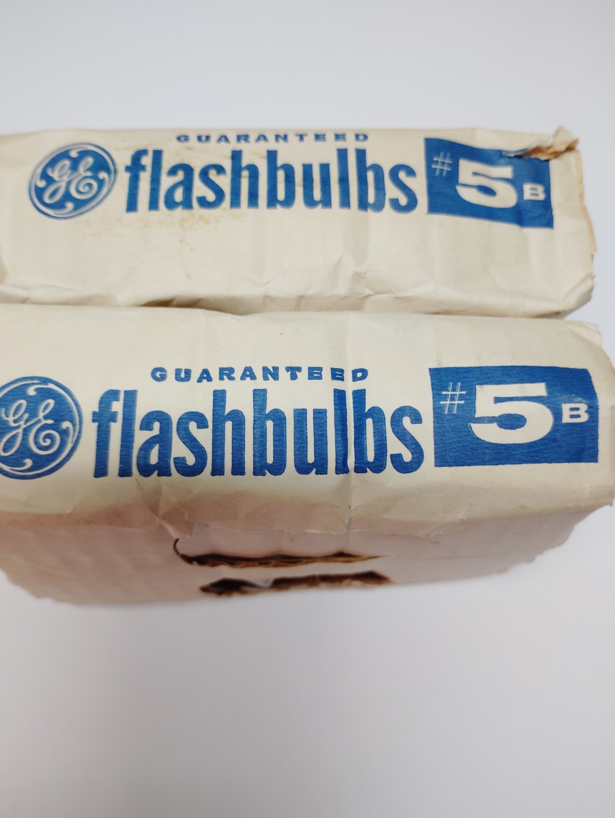 Two Packs Of Vintage Camera GE Flash Bulbs #5B