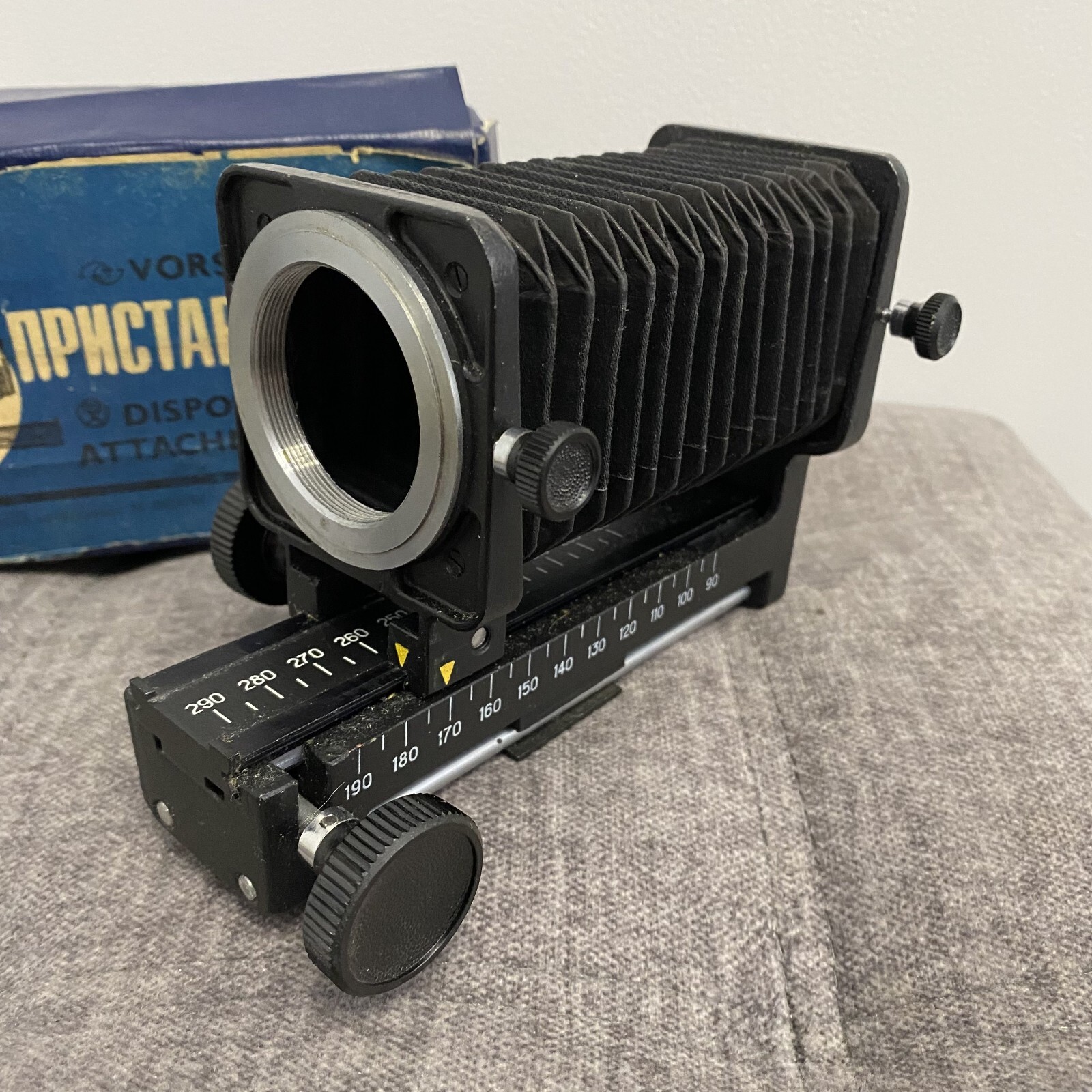 Vintage vorsatz PZF macro bellows dispositif attachment Zenit Praktica M42 USSR