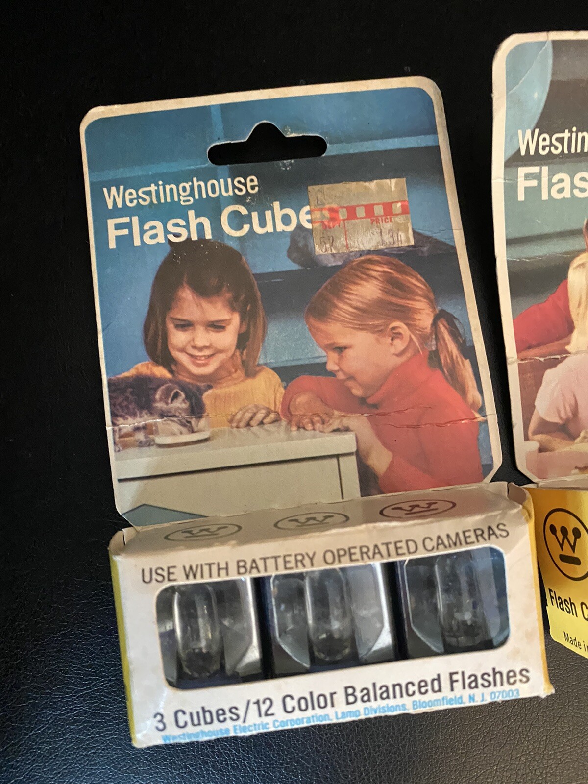 Lot of 2 NOS Vintage Westinghouse Flash Cubes • 6 Cubes/24Color Balanced Flashes
