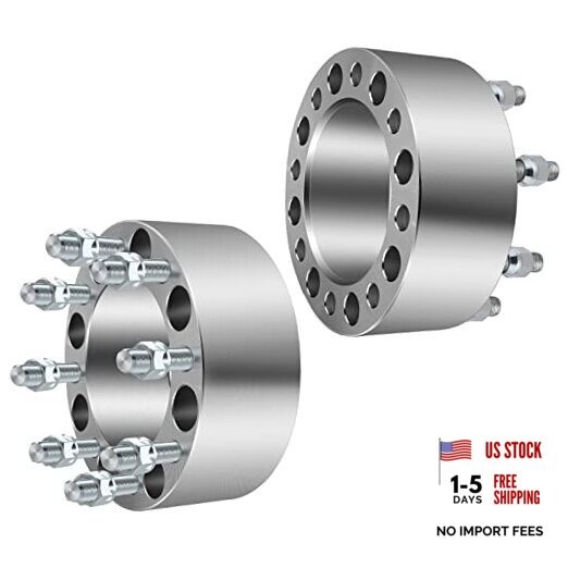 2X 8 Lug Wheel Spacer Adapters 3 inch 8×6.5 to 8×6.5 for F250 Wheel Spacers