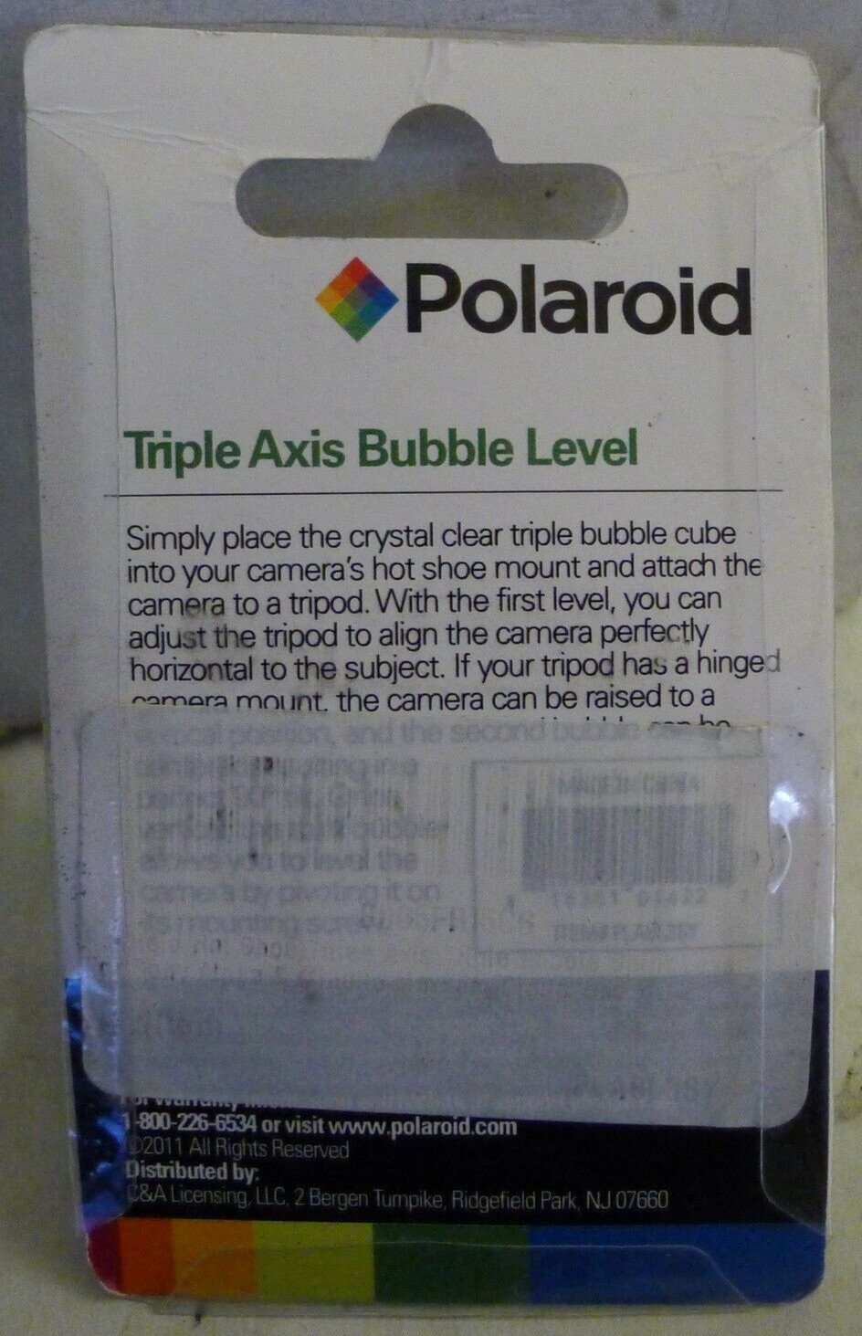 Polaroid Triple Axis Bubble Level Flash Shoe Mount for Sony Cameras – NOS / NEW