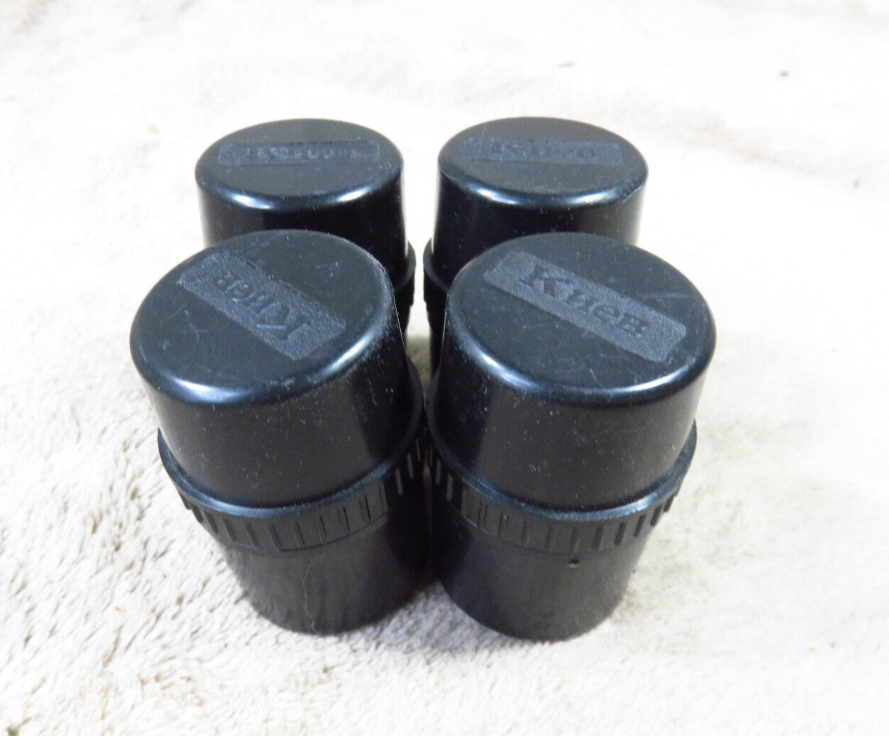 RARE ~ Lot of 4 – Russian Made KNEB KIEV Empty Film Storage Canister Containers