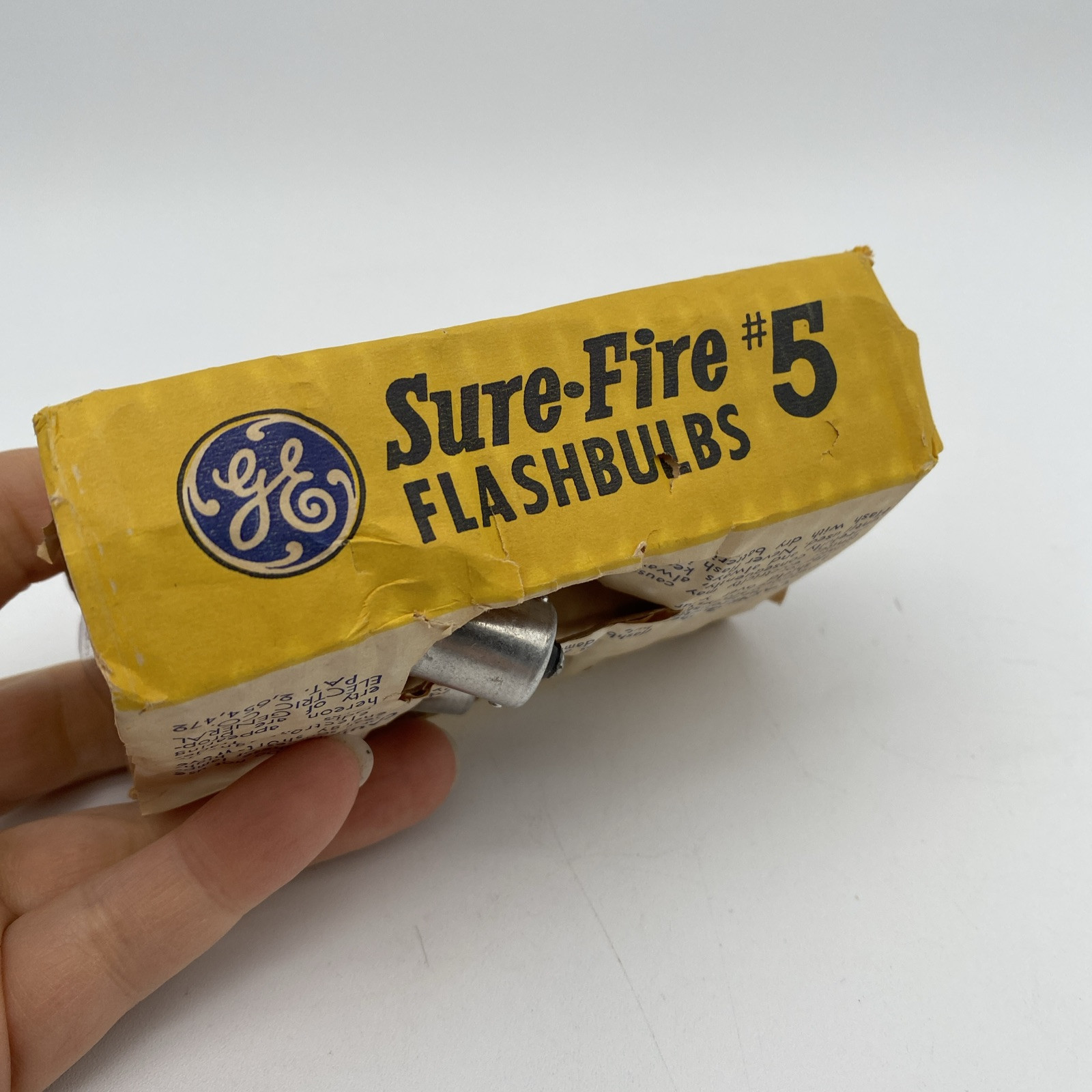 General Electric Sure-Fire Flash Bulbs No 5 Vintage Camera Old Stock
