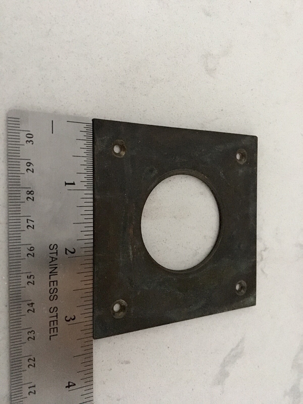 Brass Square Lens Flange
