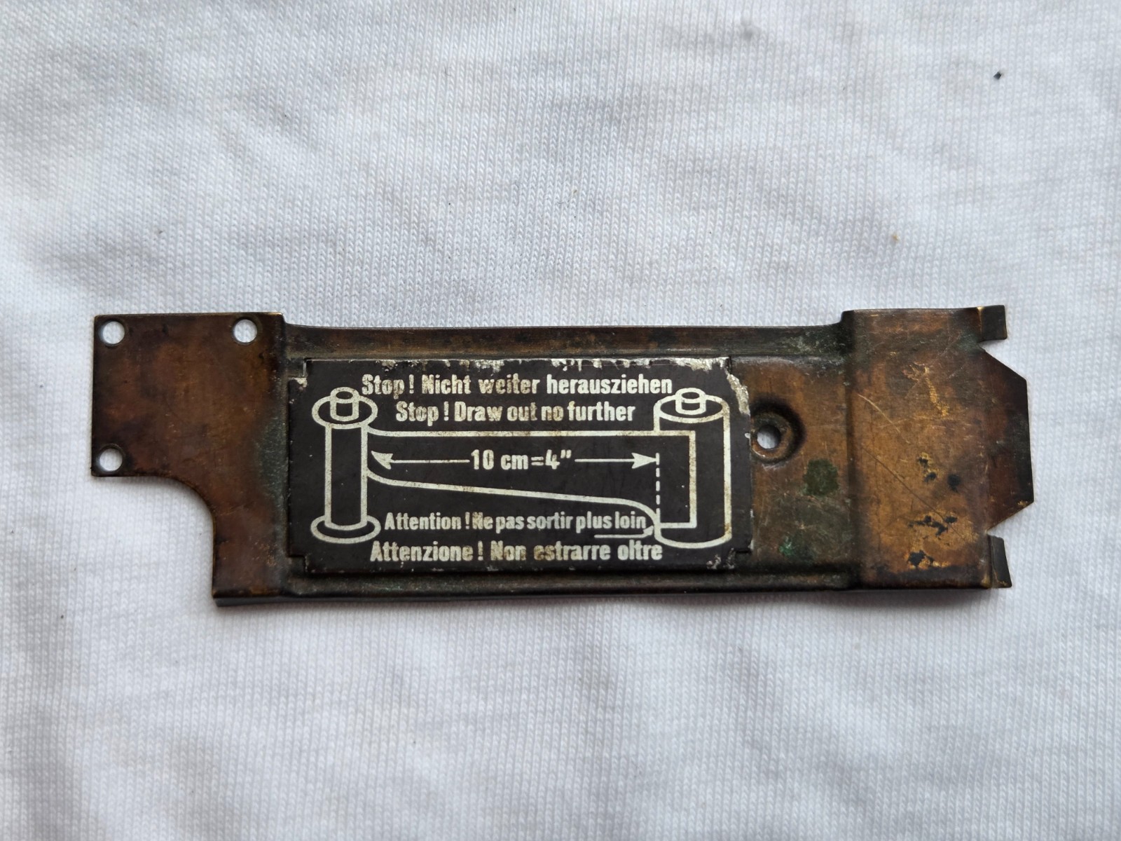 OEM Parts Leitz Leica Film Loading Instruction Inner Plate for 3C/IIIC Wartime