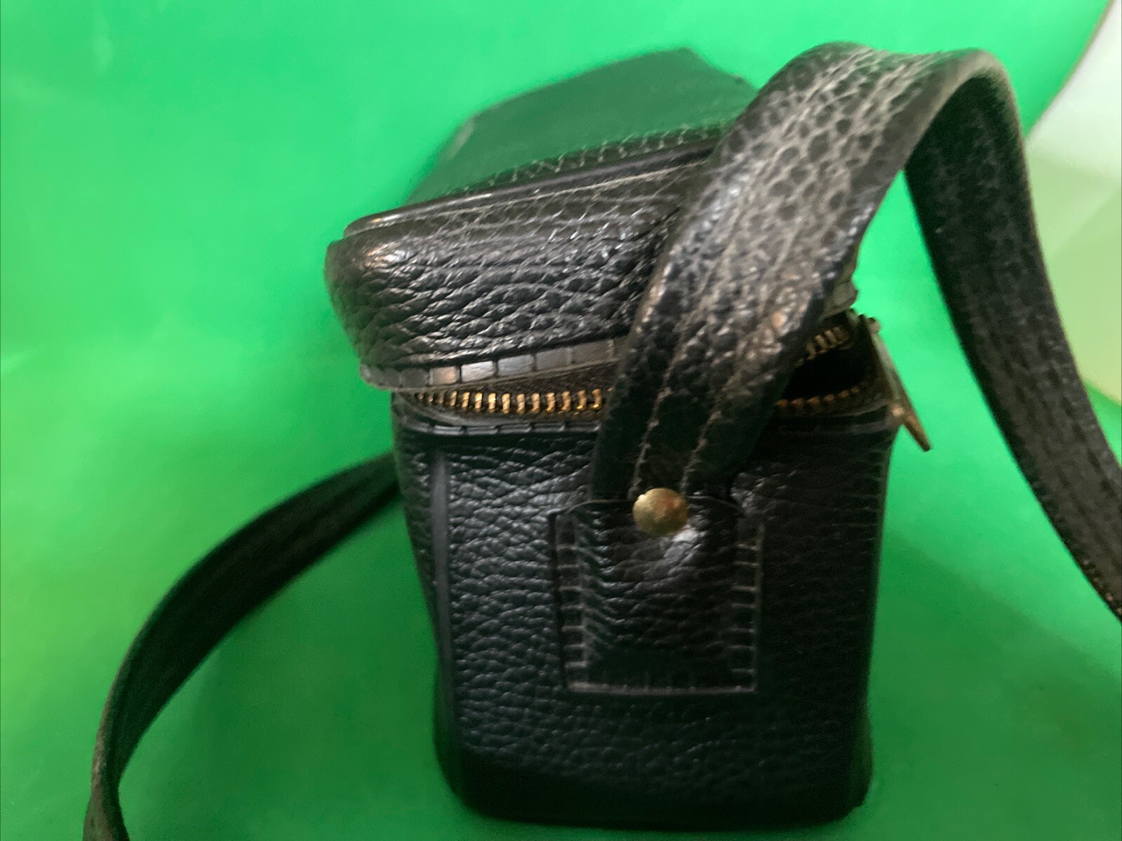 Vintage Kodak Black Camera Flash Lens Accessory Zippered Storage Carry Bag Case