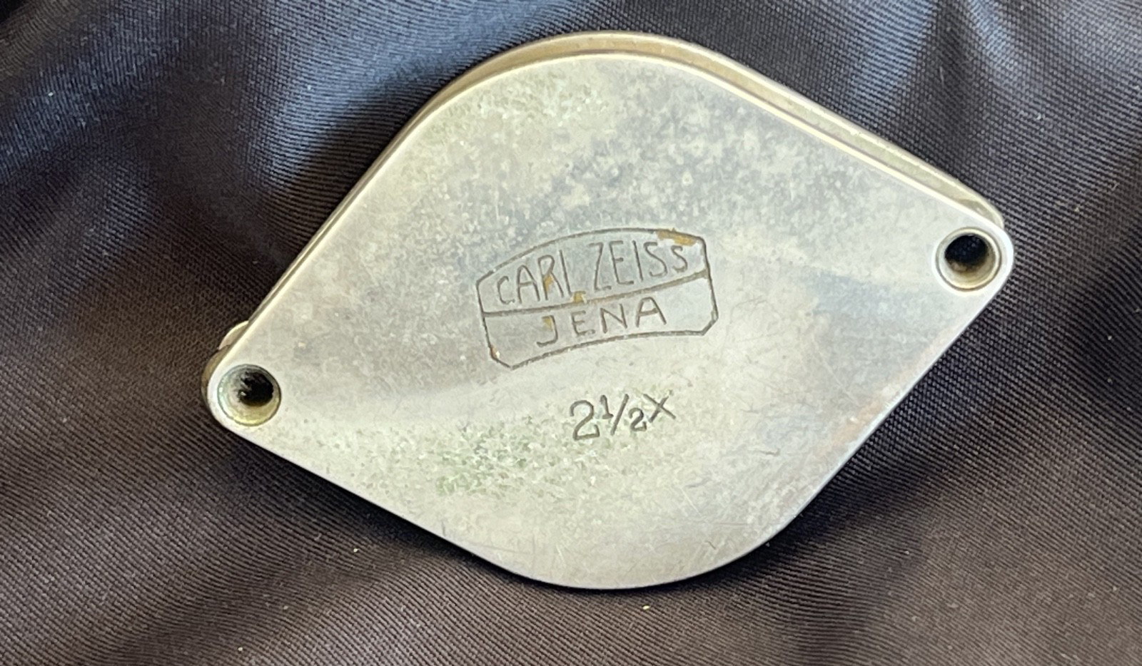 Carl Zeiss Jena 2 1/2X Folding Pocket Magnifier Loupe Magnifying Glass