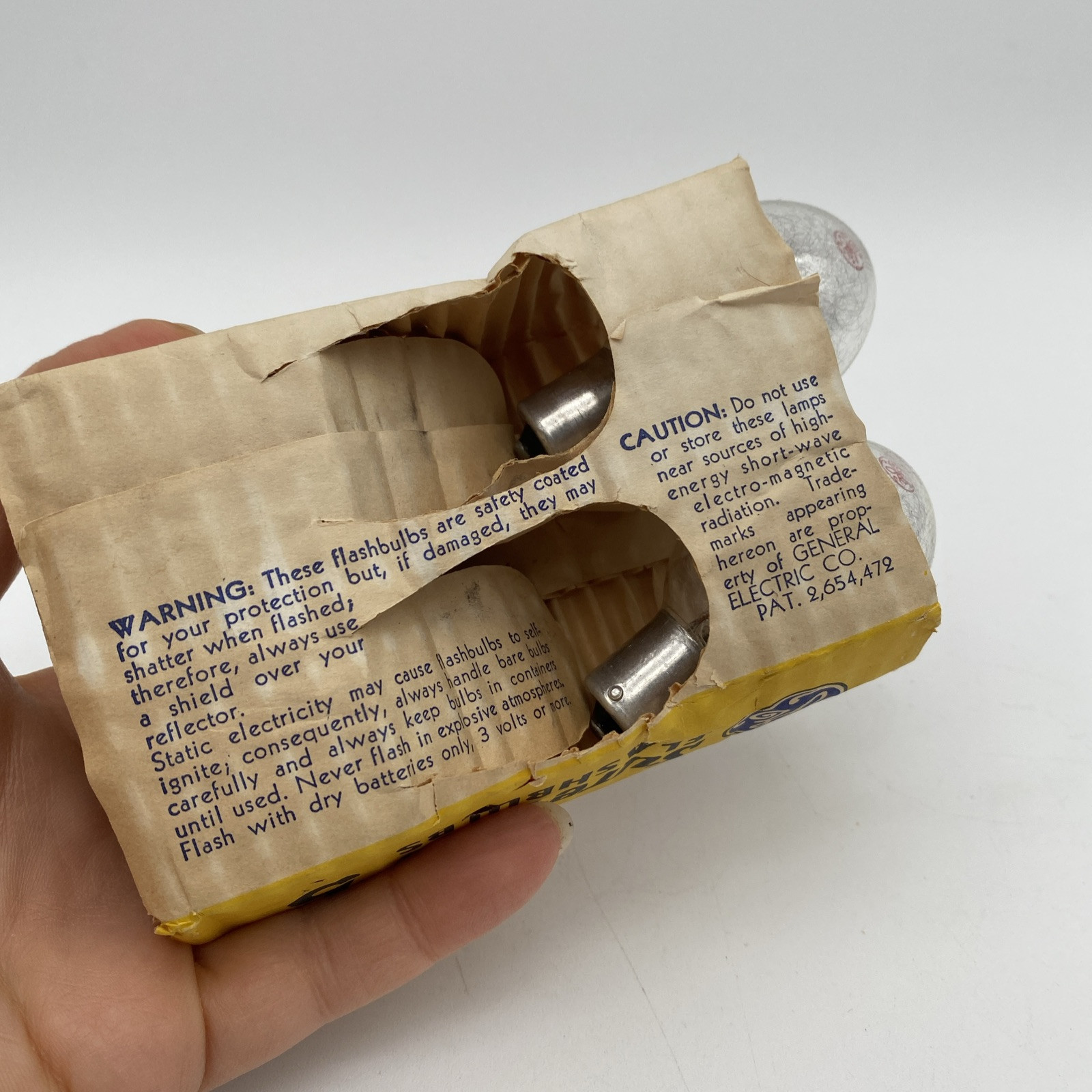 General Electric Sure-Fire Flash Bulbs No 5 Vintage Camera Old Stock