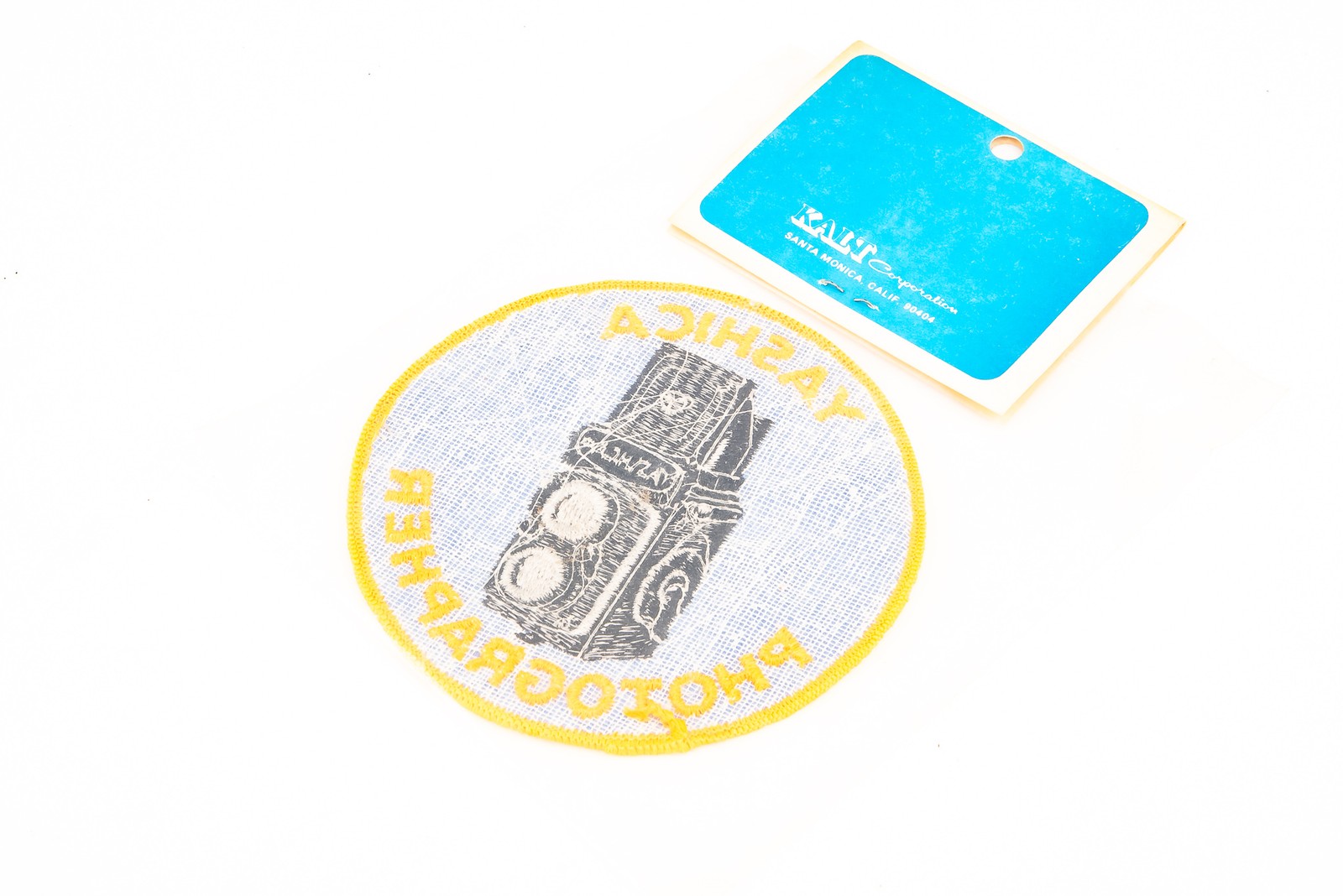 Yashica Photographer Camera Shirt Jacket Patch Blue & Gold 4” By Kalt MINT V27