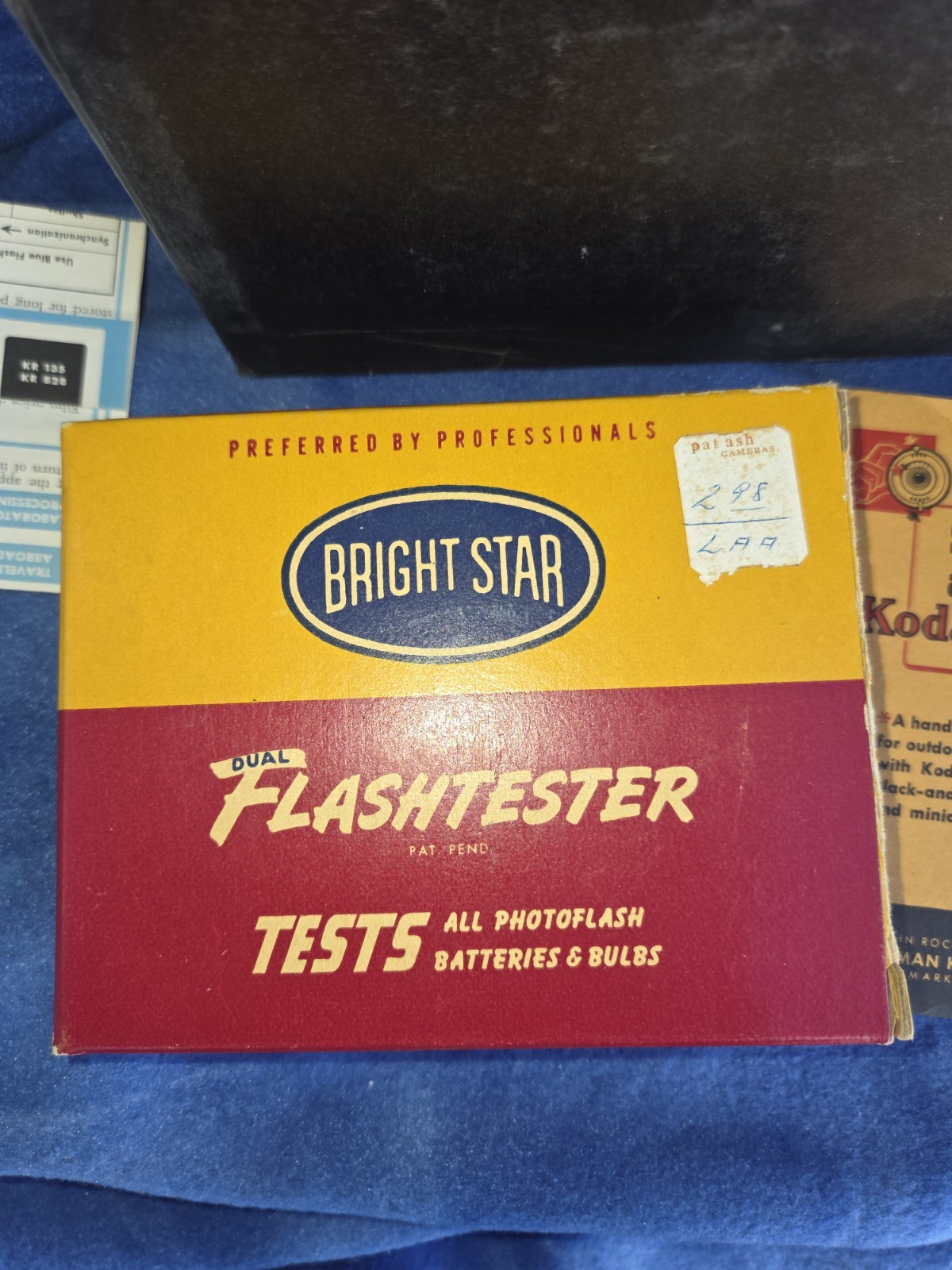 Vintage KODAK Ektalux Flash Hokder And Extension Unit Rare HTF Dou Original Box