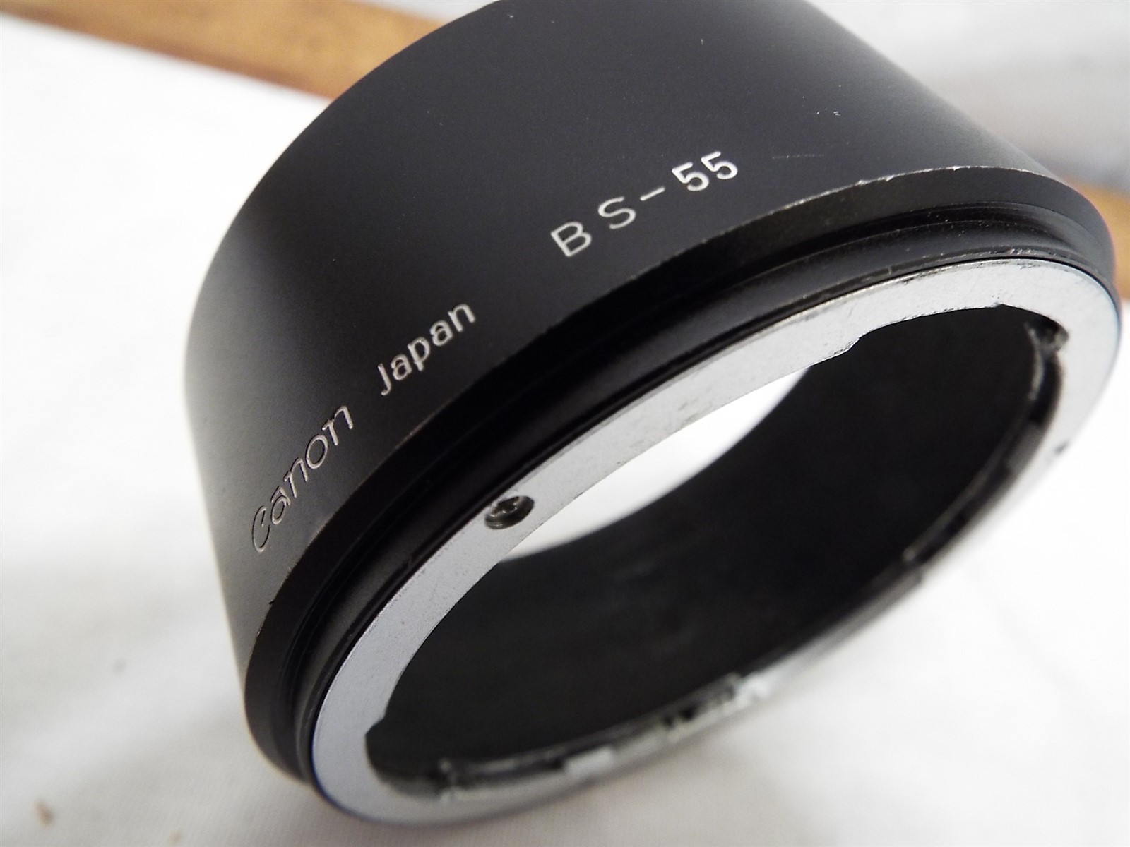 Vintage Canon SLR Film Camera Lens Hood BS-55 55mm for FD Bayonet Lenses Japan
