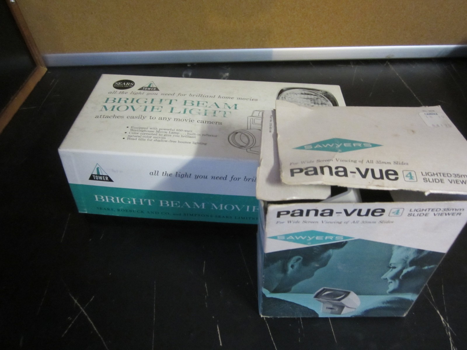 Vintage Bright Beam Movie Light with Panvil 35mm Slide Viewer