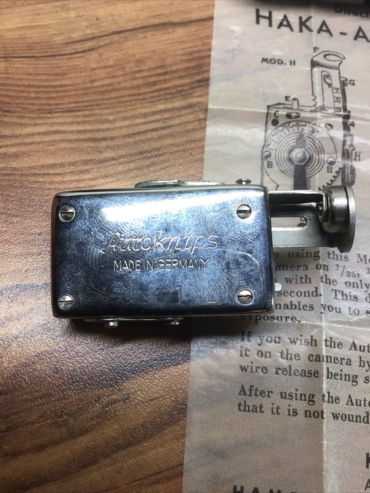 Vintage Haka Autoknips II Mechanical Self Timer D.R.P. Made in Germany