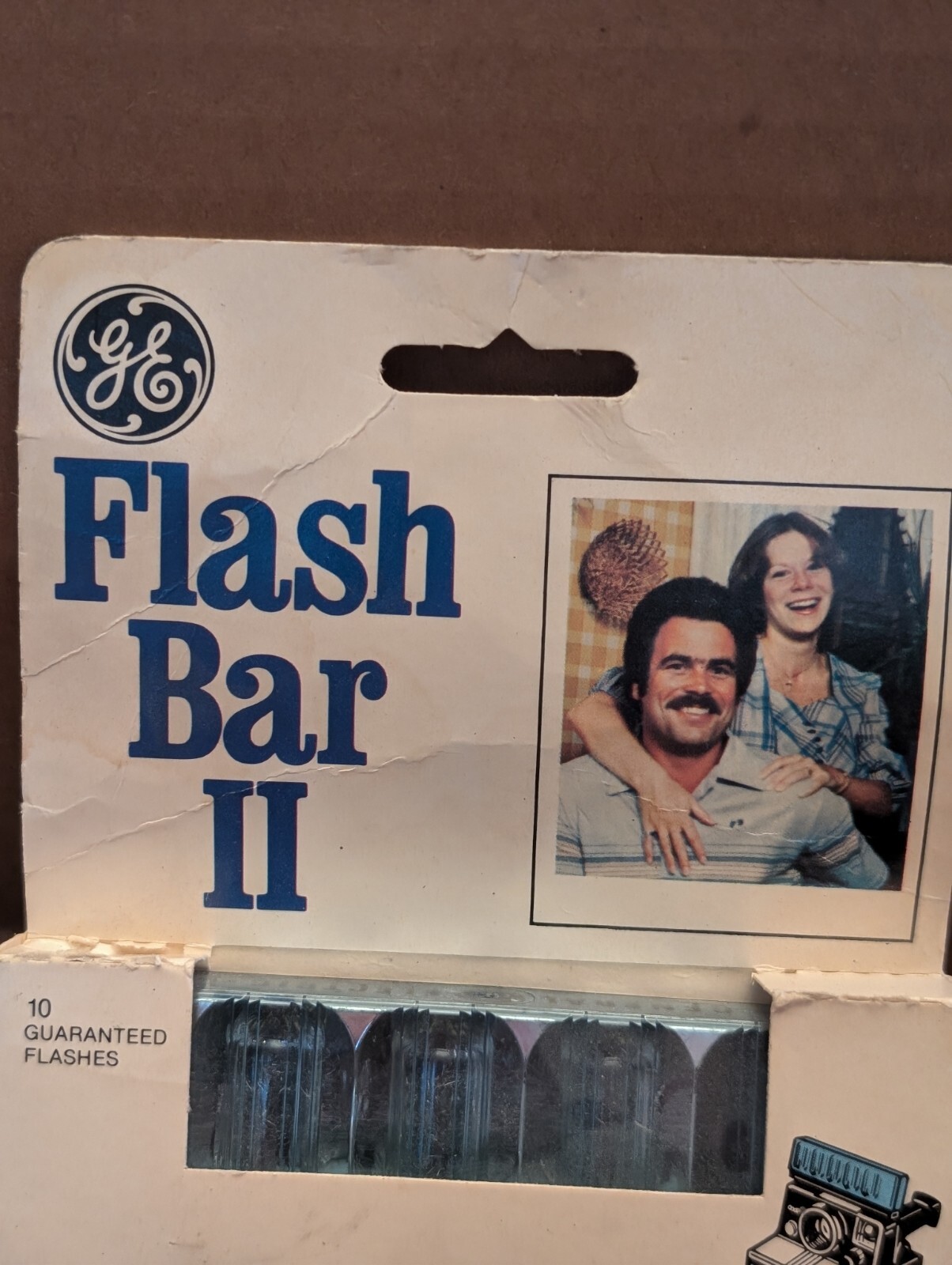 Vintage GE Camera Flash Bar II For Polaroid SX70 Film Cameras