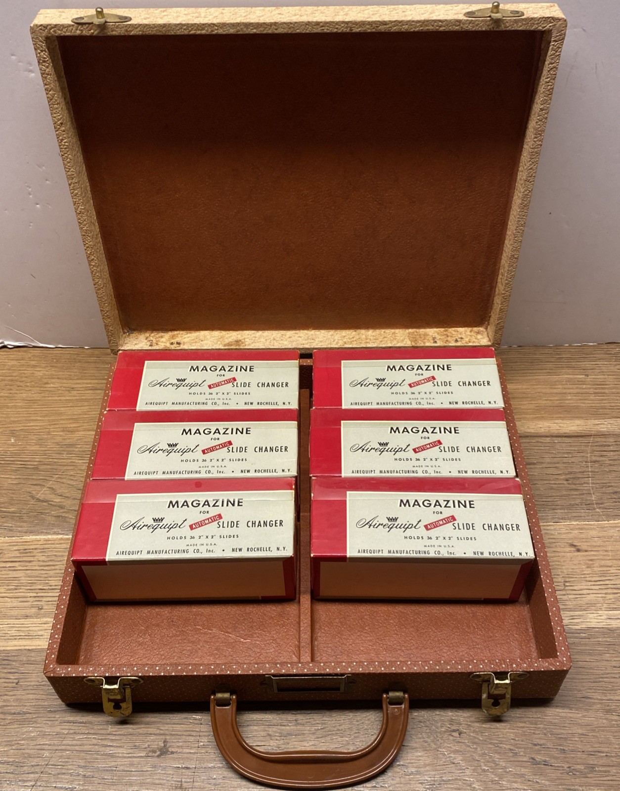 VTG 6 Boxes Airequipt Magazine Slide Changers W/Barnett & Jaffe Baja Slide Case