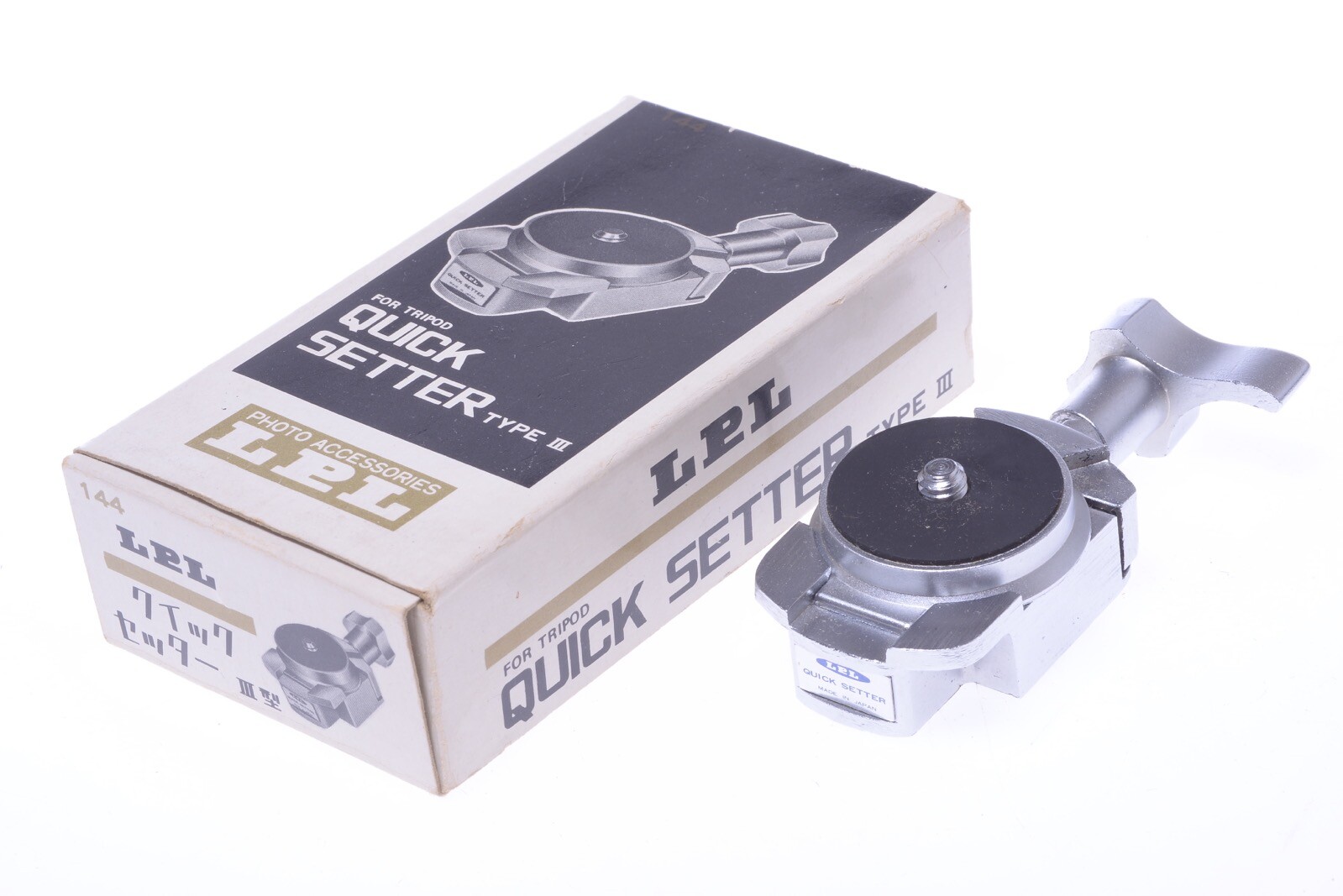 ✅ LPL QUICK SETTER III TRIPOD QUICK RELEASE HEAD ADAPTER *BOXED* 35MM TLR CAMERA
