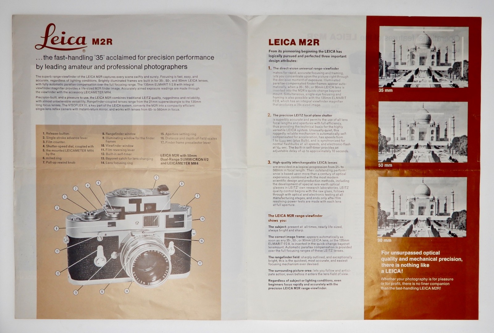 Leica M2R Brochure ………. Rare !!