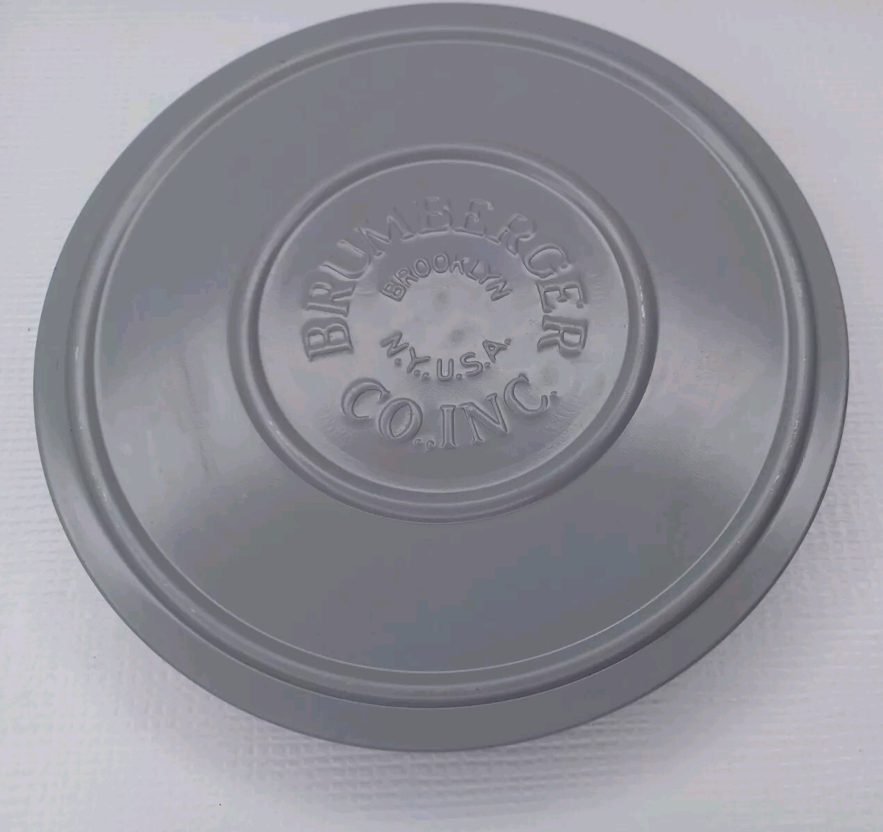Brumberger 5″ Grey Metal Reel Case