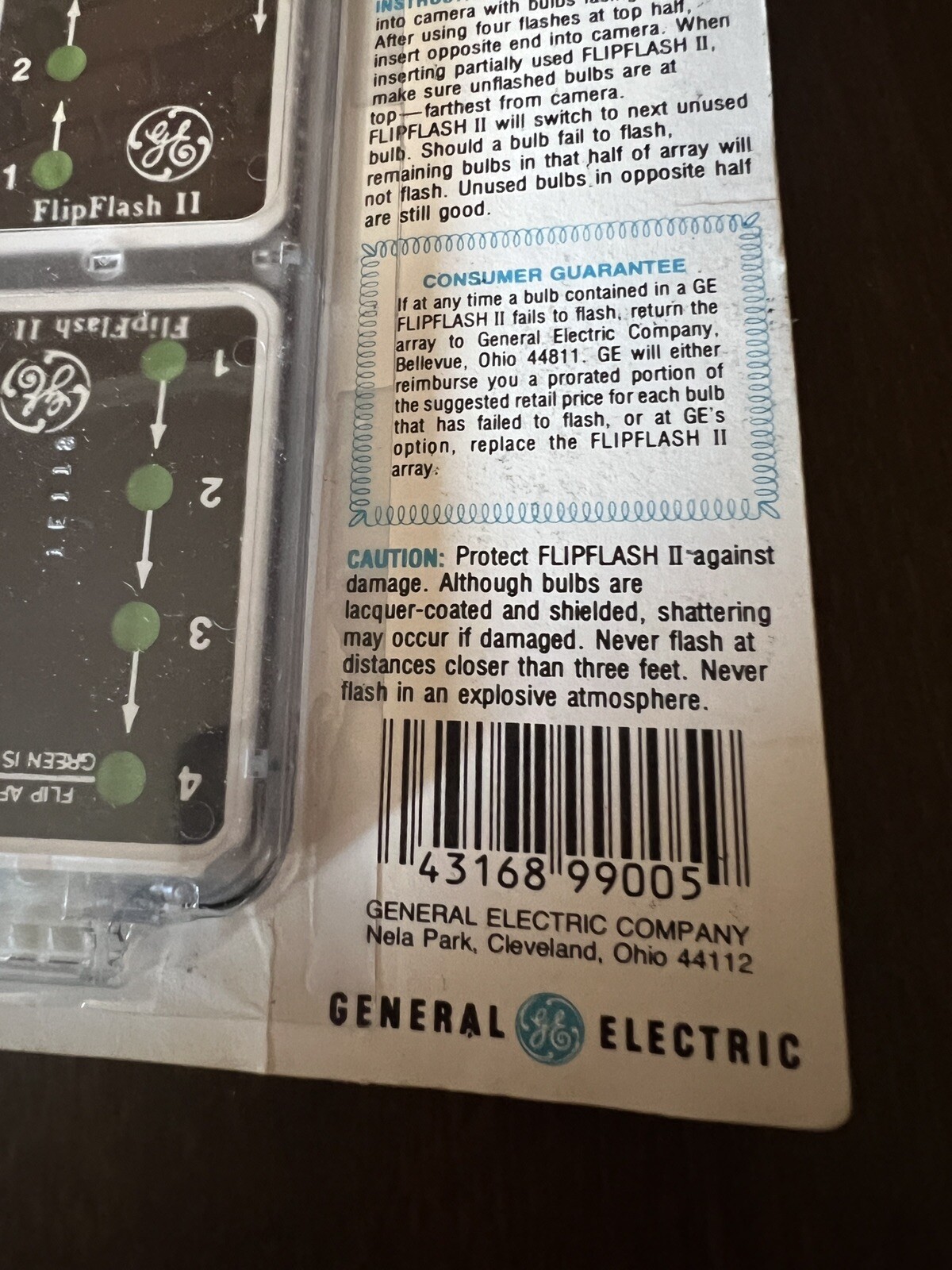 Vintage GE Flip Flash II Camera Flash Bulbs For All Flipflash Cameras Nos