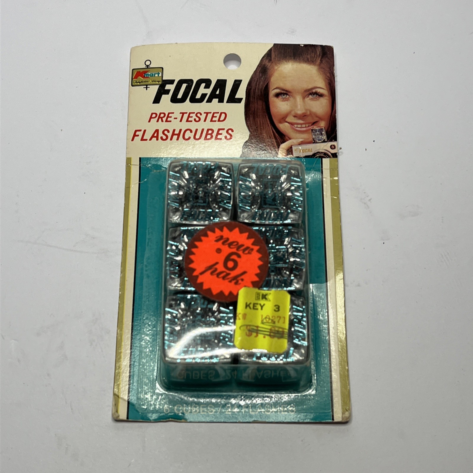 Vintage Kmart Focal Flashcubes 6 Cubes Flashes New Old Stock Camera