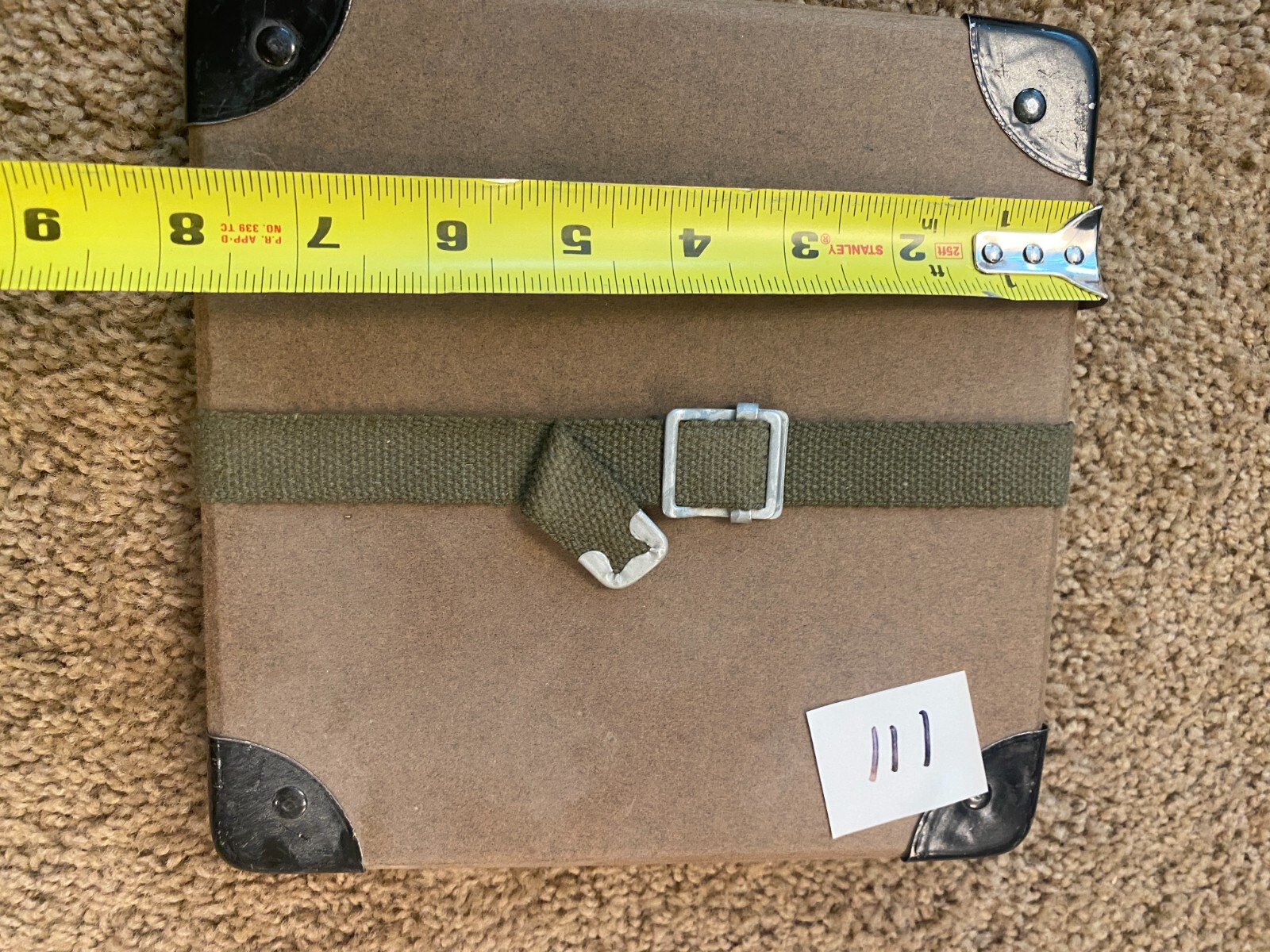 16mm Movie Film Reel Shipping Case Fiberboard with Straps – Vintage