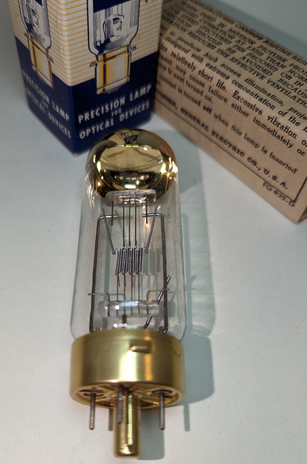 GE Precision Lamp for Optical Devices 500W 115-120v Projection Dak Vintage Cool!