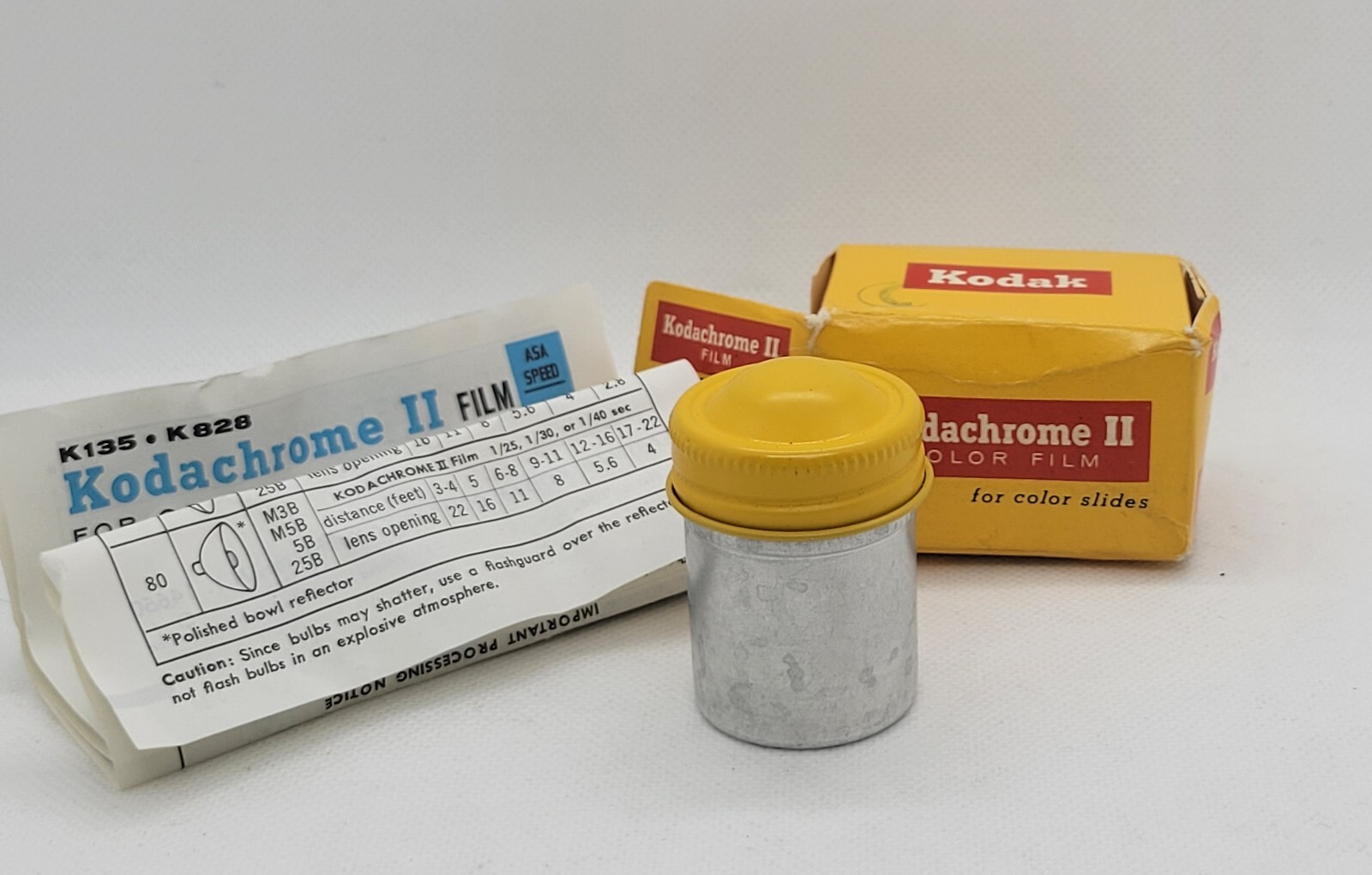 Lot of Vintage, Mid Century Photography Supplies: Flash Bulbs, Film, Batteries