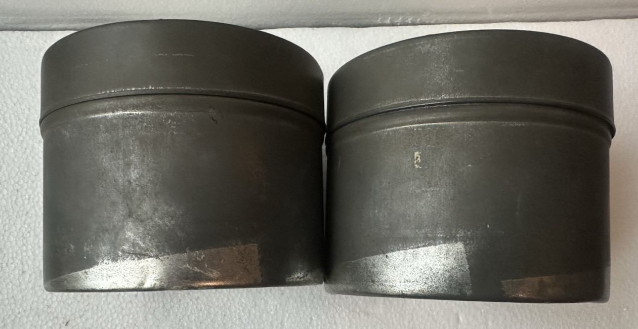 Vintage Metal Film Canisters Lot of 2