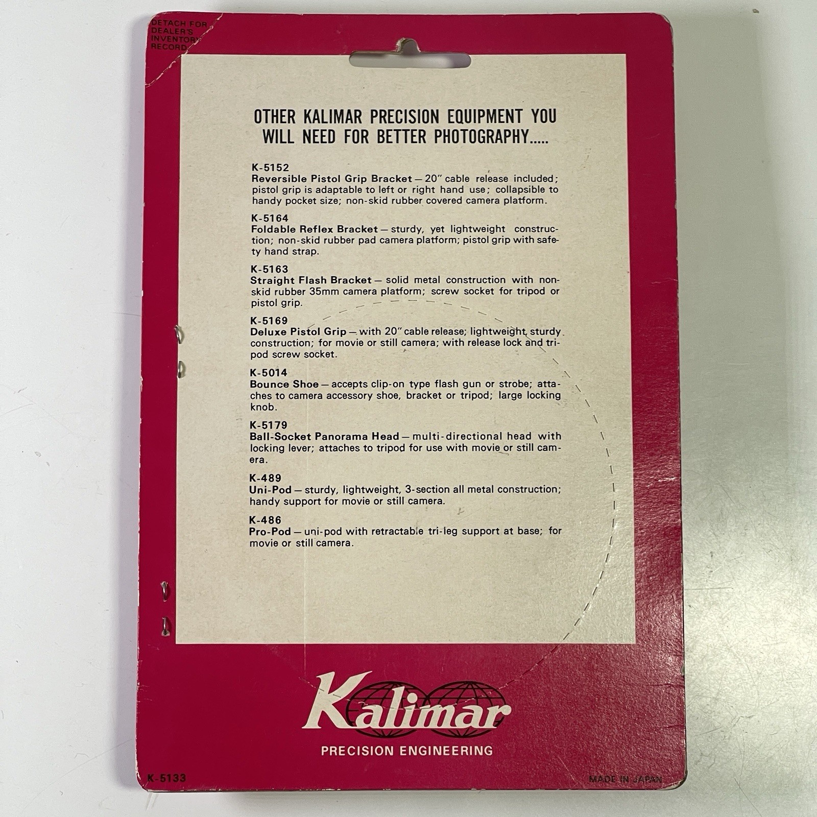 Kalimar Adjustable Camera Neck Strap 24″ – 40″ Vtg Photo Accessory Photography