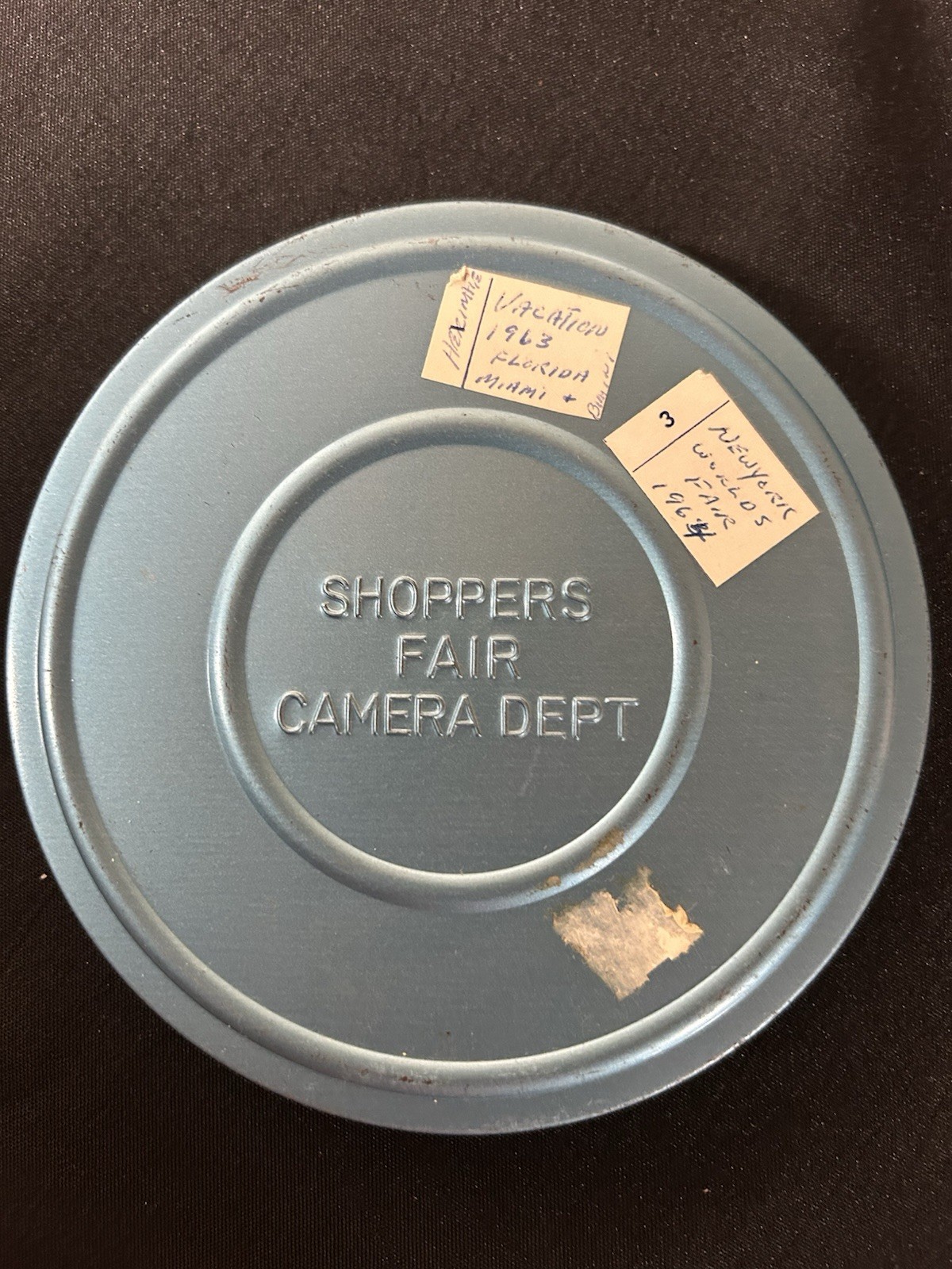 VTGLogan Deluxe Steel 8mm,12 Film Holder,Empty Reel Tin,Reel Tin W/Reel,Blue4pcs